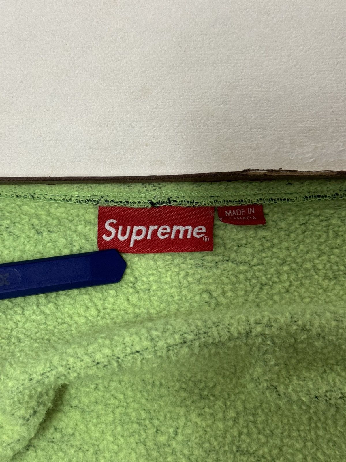 Supreme 🔥 SS18 Supreme Contrast Small Box Zip Jacket Navy SZ Large Size US L / EU 52-54 / 3 - 13 Thumbnail