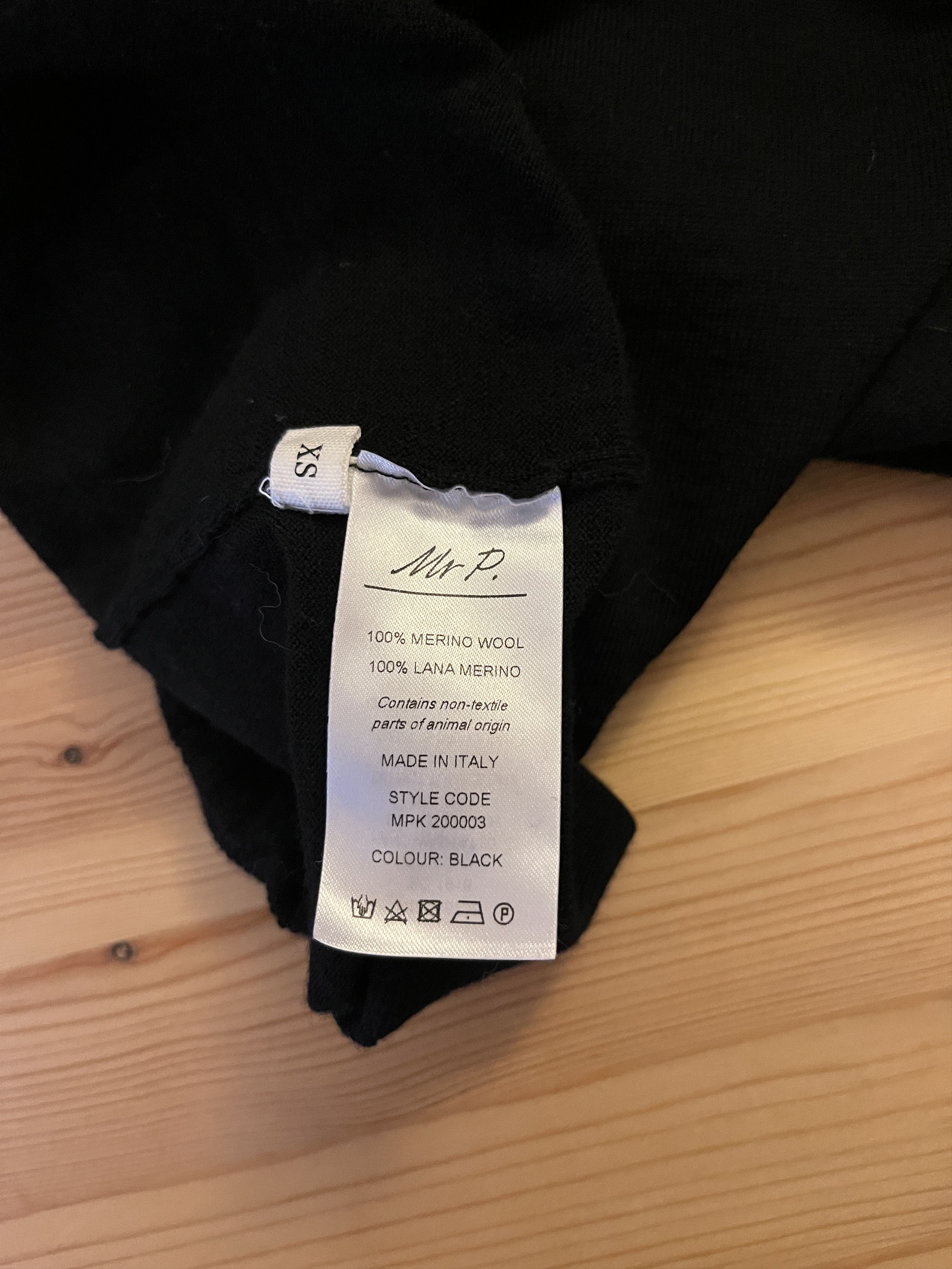 Mr P. Mr. P. Merino Wool polo shirt, XS Size US XS / EU 42 / 0 - 4 Thumbnail
