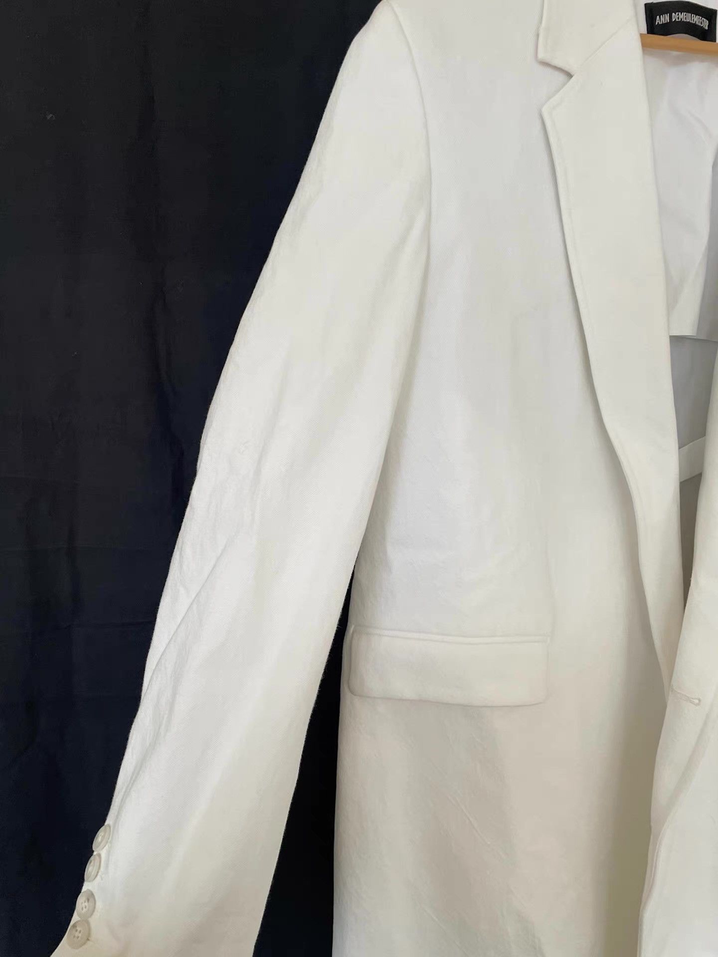 Ann Demeulemeester Ann Demeulemeester White Denim Ribbon Coat Ｑ21 Size US S / EU 44-46 / 1 - 5 Thumbnail