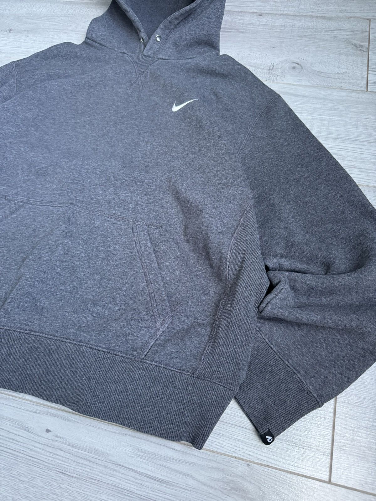 Nike × Vintage Vintage Oversized Hoodie Nike Logo Swoosh Size US XXL / EU 58 / 5 - 2 Thumbnail