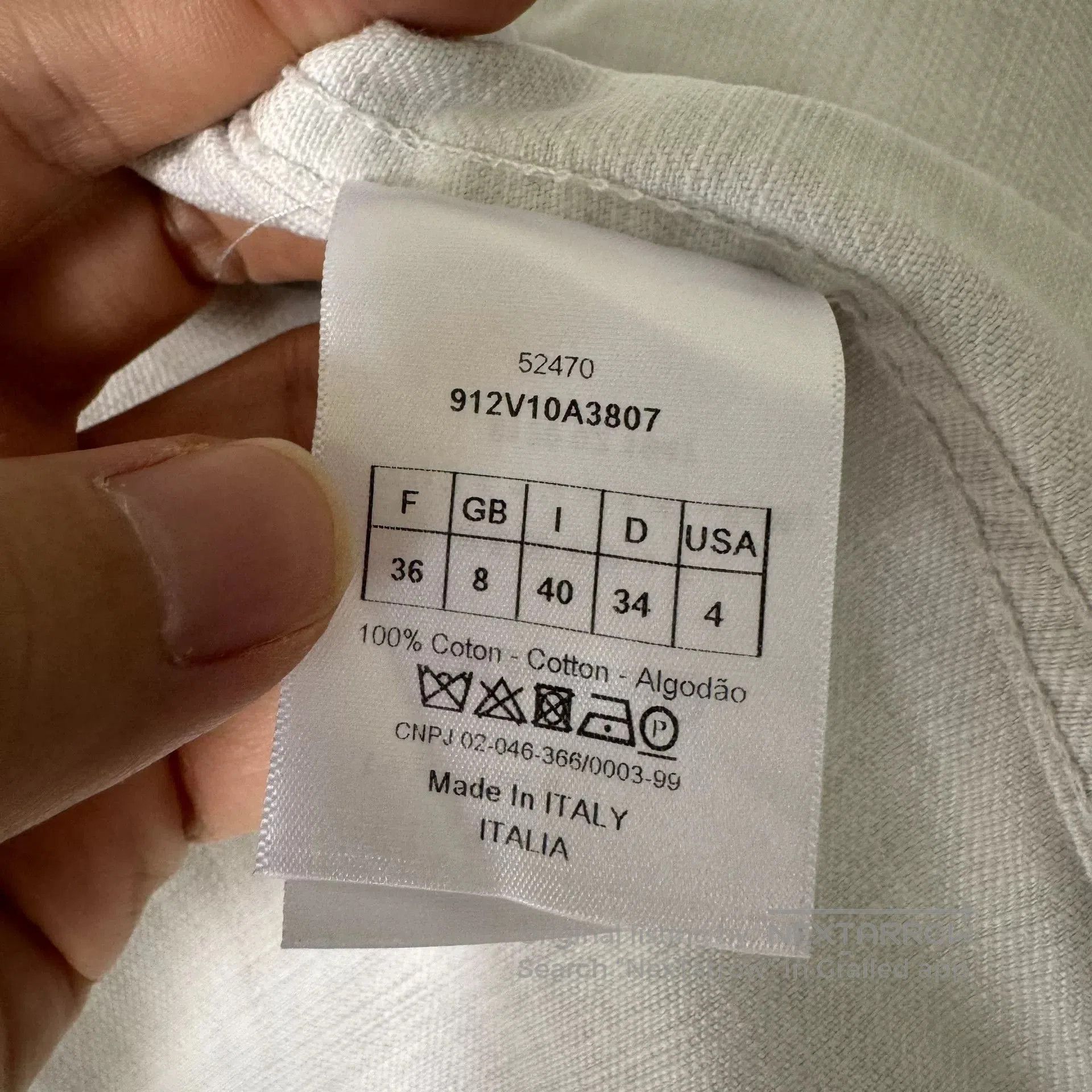 Dior Christian Dior White Black Print Shirt Jacket. Size XS / US 0-2 / IT 36-38 - 4 Thumbnail