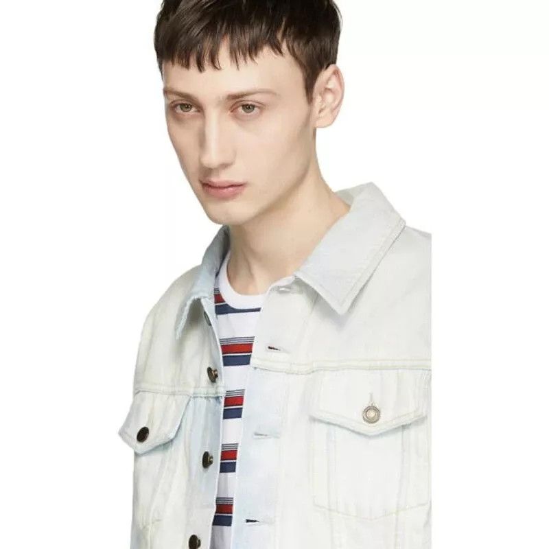 Saint Laurent Paris NWT SS18 SLP Sz S Blue Denim Trucker Jacket Light Wash Size US S / EU 44-46 / 1 - 13 Thumbnail