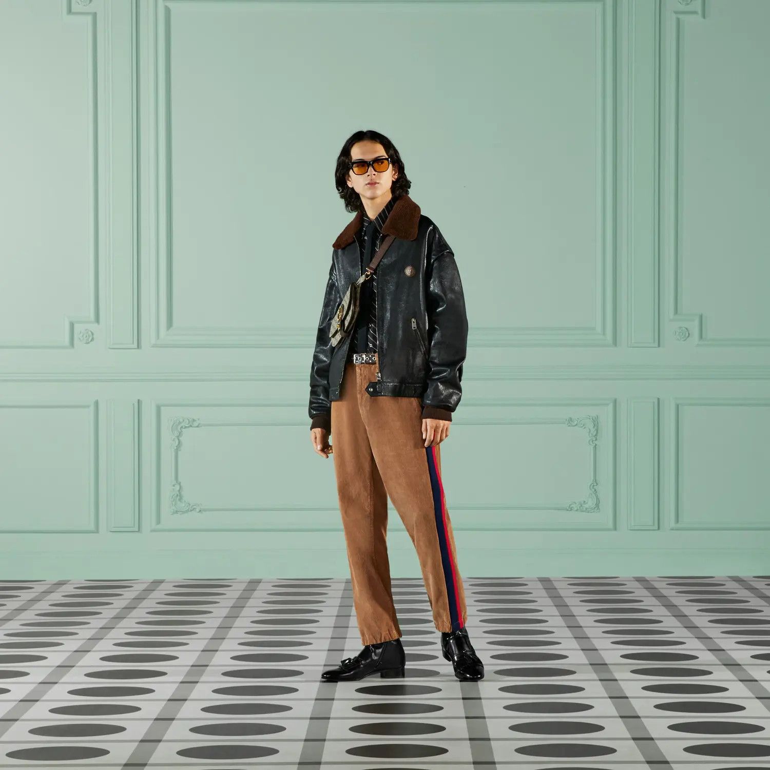 Gucci o1w1db10725 Velvet Corduroy Pant in Camel/Blue Size US 36 / EU 52 - 8 Thumbnail