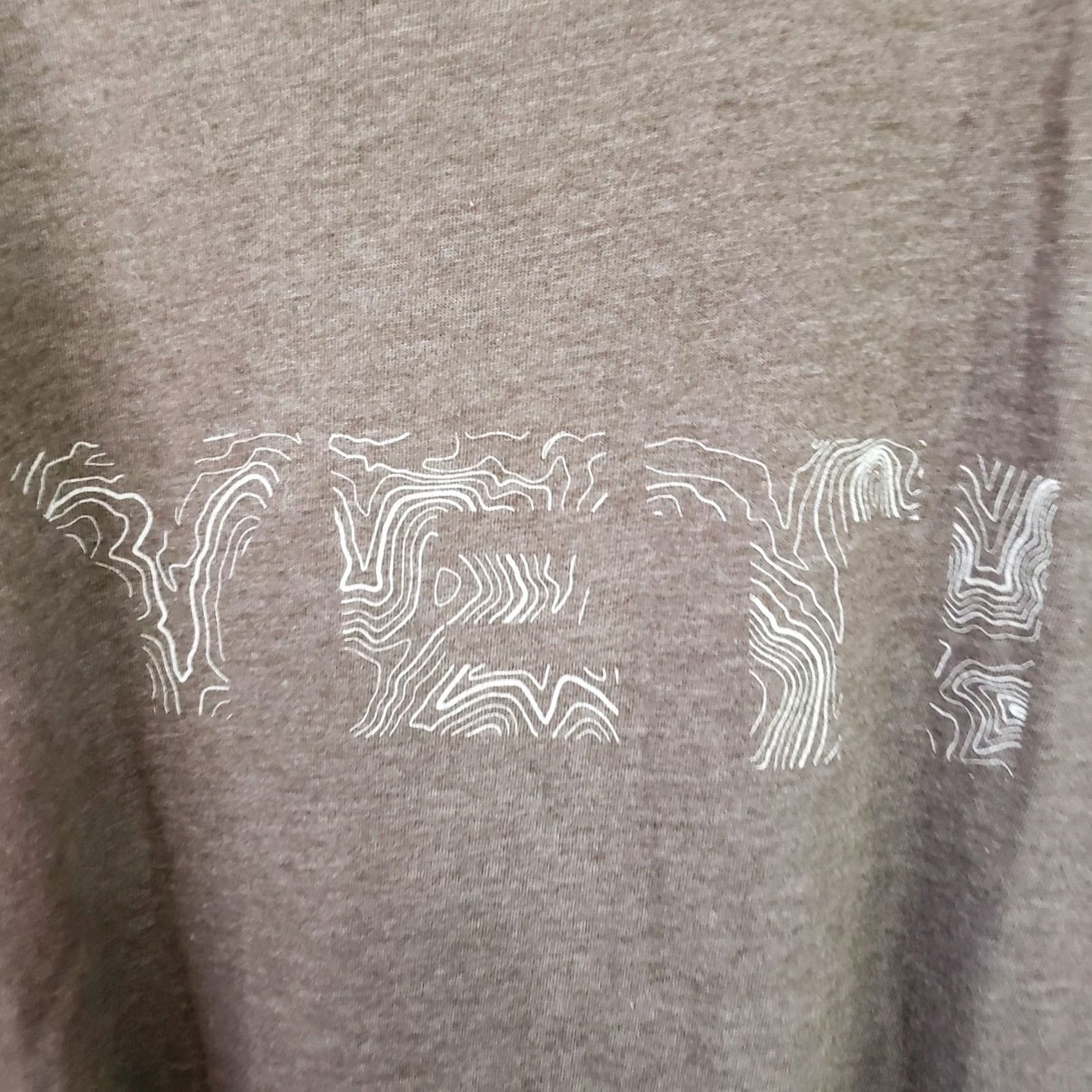 Yeti YETI Men's L Graphic T-Shirt Solid Brown Map Topo Faded SS Short Sleeve Regular Fit Front Design Outdoors Hiking Summer Spring Fall Mens Size US L / EU 52-54 / 3 - 4 Thumbnail