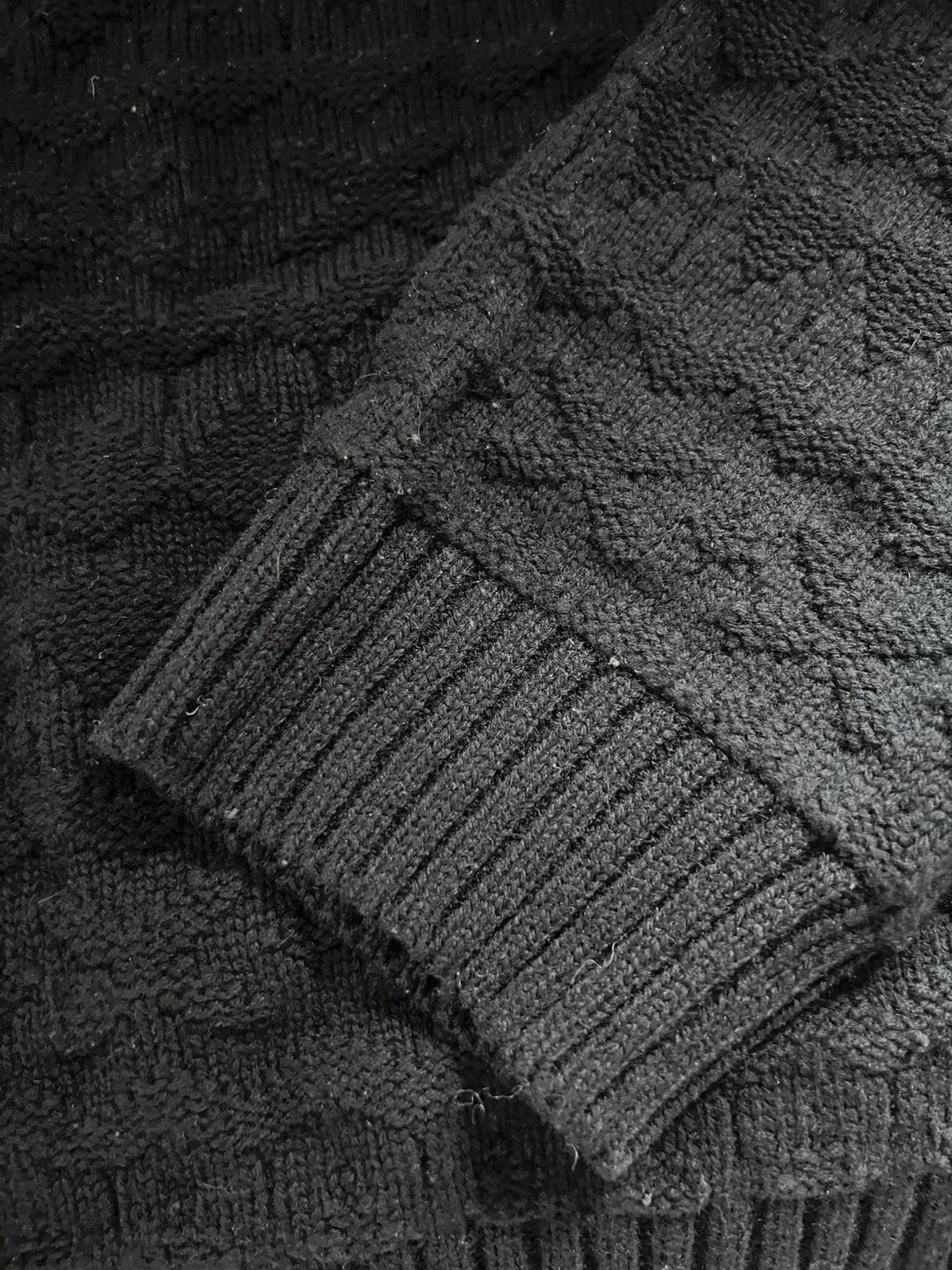 Fair isle turtle-neck sweater/jumper, IT50 or M/L, Japan