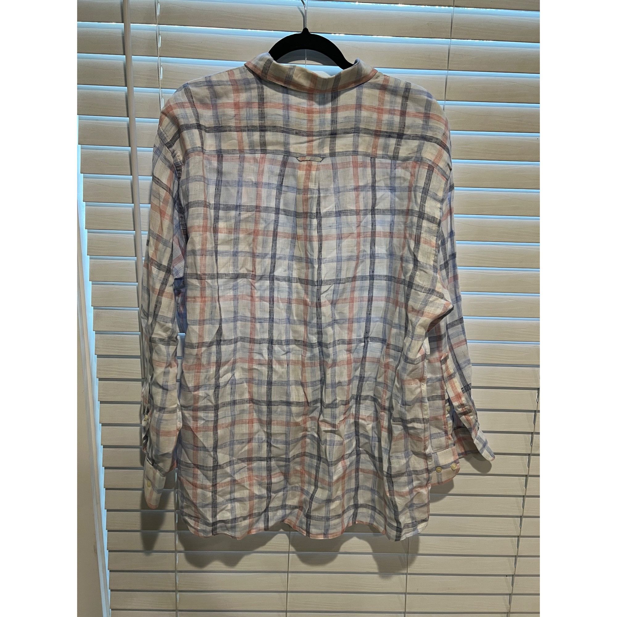 Peter Millar Peter Millar 100% Linen Long Sleeve Button Up Shirt - Size - Size US XL / EU 56 / 4 - 4 Thumbnail
