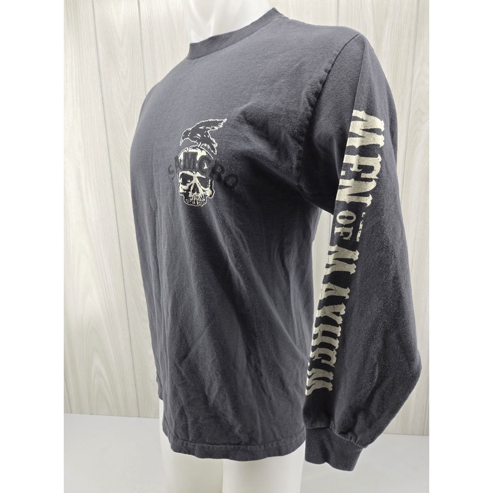 Vintage Sons of Anarchy Long Sleeve T-Shirt Gray Size Medium Men Crew Neck logo Size US M / EU 48-50 / 2 - 4 Thumbnail