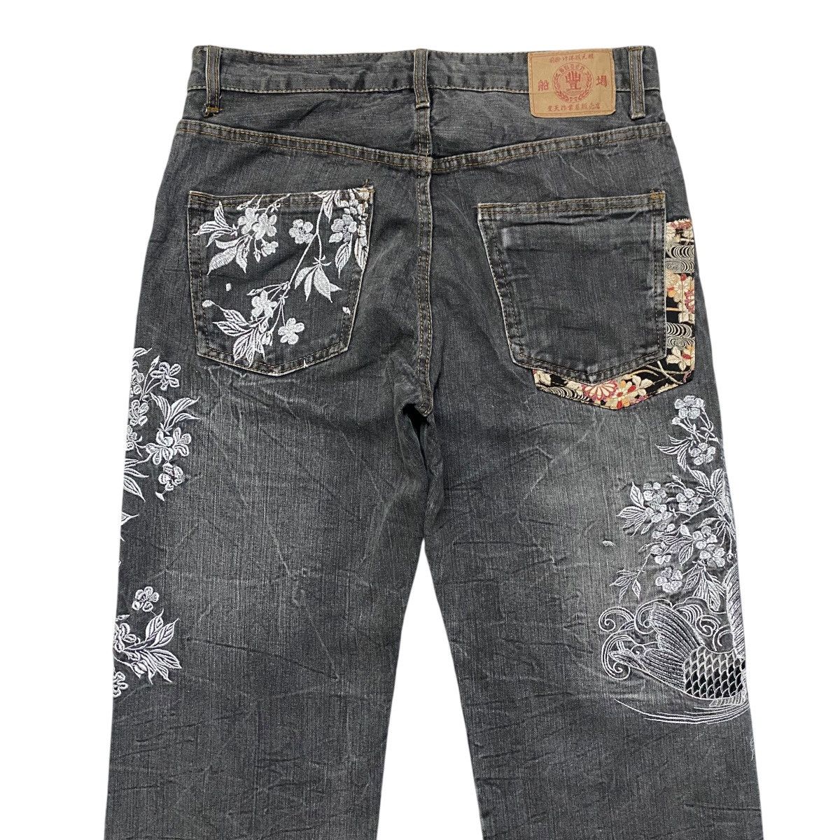 Japanese Brand Vintage BUDEN Denim Fishkoi Embroidery Jeans Size US 34 / EU 50 - 11 Thumbnail