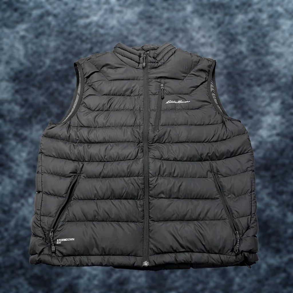 Eddie Bauer Eddie Bauer Vest Mens Large Black First Ascent Stormdown 800 Puffer Full Zip Vest Mens Large Black 800 Stormdown First Ascent Zip Size US L / EU 52-54 / 3 - 1 Thumbnail