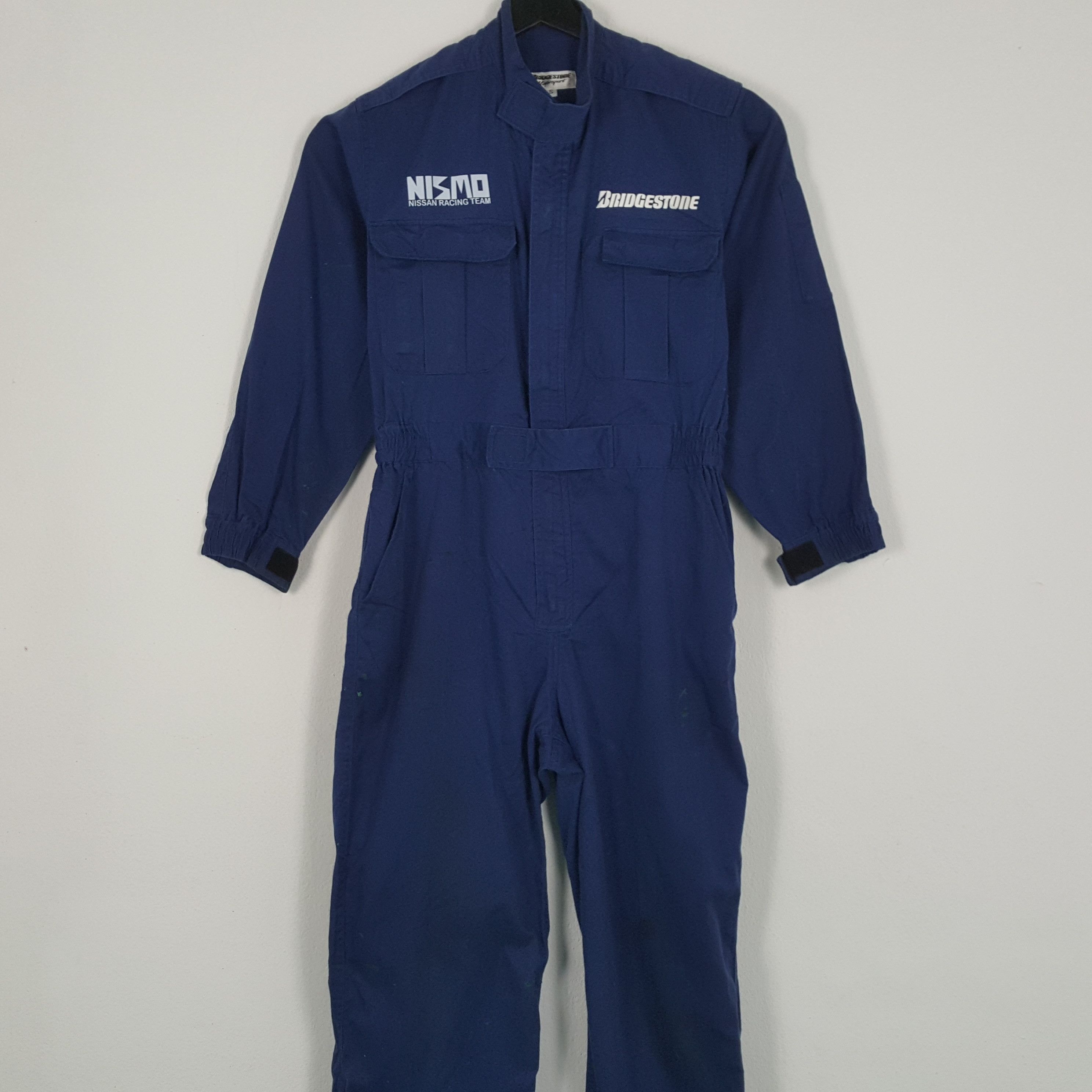 Vintage BRIDGESTONE NISMO NISSAN ARCING TEAM Custom Coverall Jacket Size US S / EU 44-46 / 1 - 5 Thumbnail