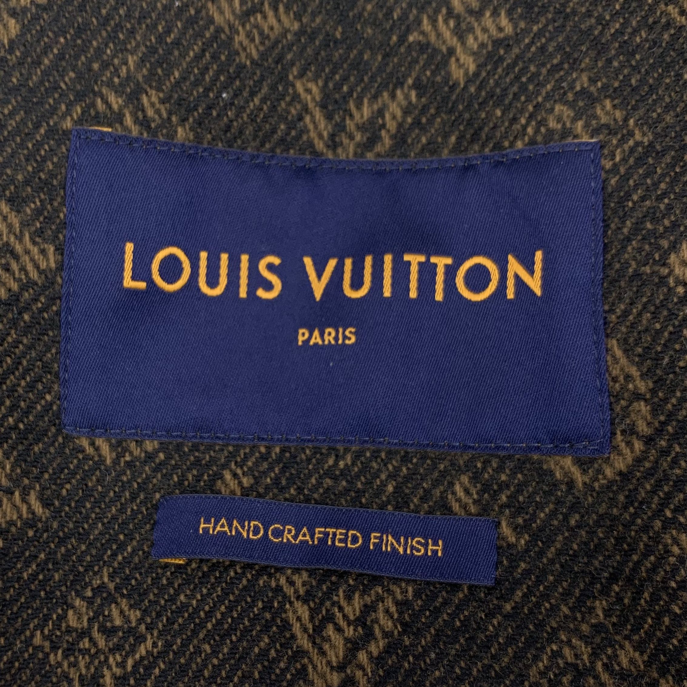 Louis Vuitton Louis Vuitton Dark Brown Wool Button-Up Jacket (Size M) Size US M / EU 48-50 / 2 - 2 Thumbnail