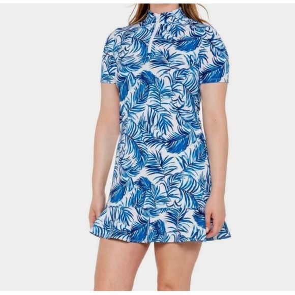 Tommy Bahama Tommy Bahama Palm Print Golf Dress Size S / US 4 / IT 40 - 1 Thumbnail