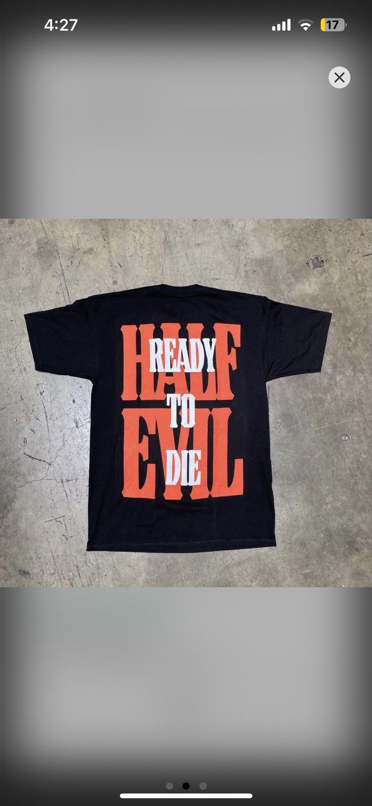 Half Evil Half Evil Ready to Die Tee Size US L / EU 52-54 / 3 - 2 Thumbnail