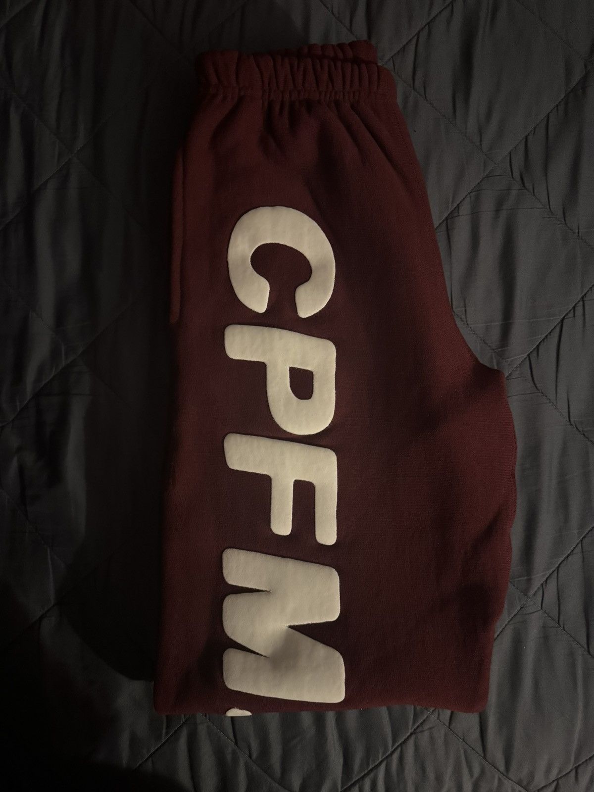 Image of Cactus Plant Flea Market Cpfm.xyz Sweatpants in Burgundy, Men's (Size 30)