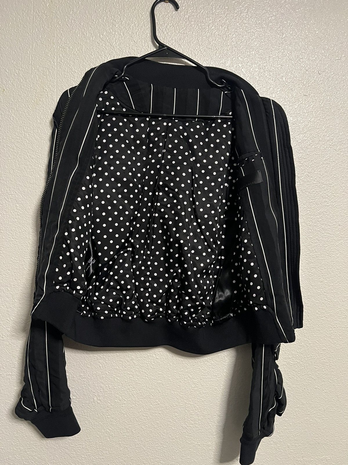 Haider Ackermann Striped Bomber Jacket