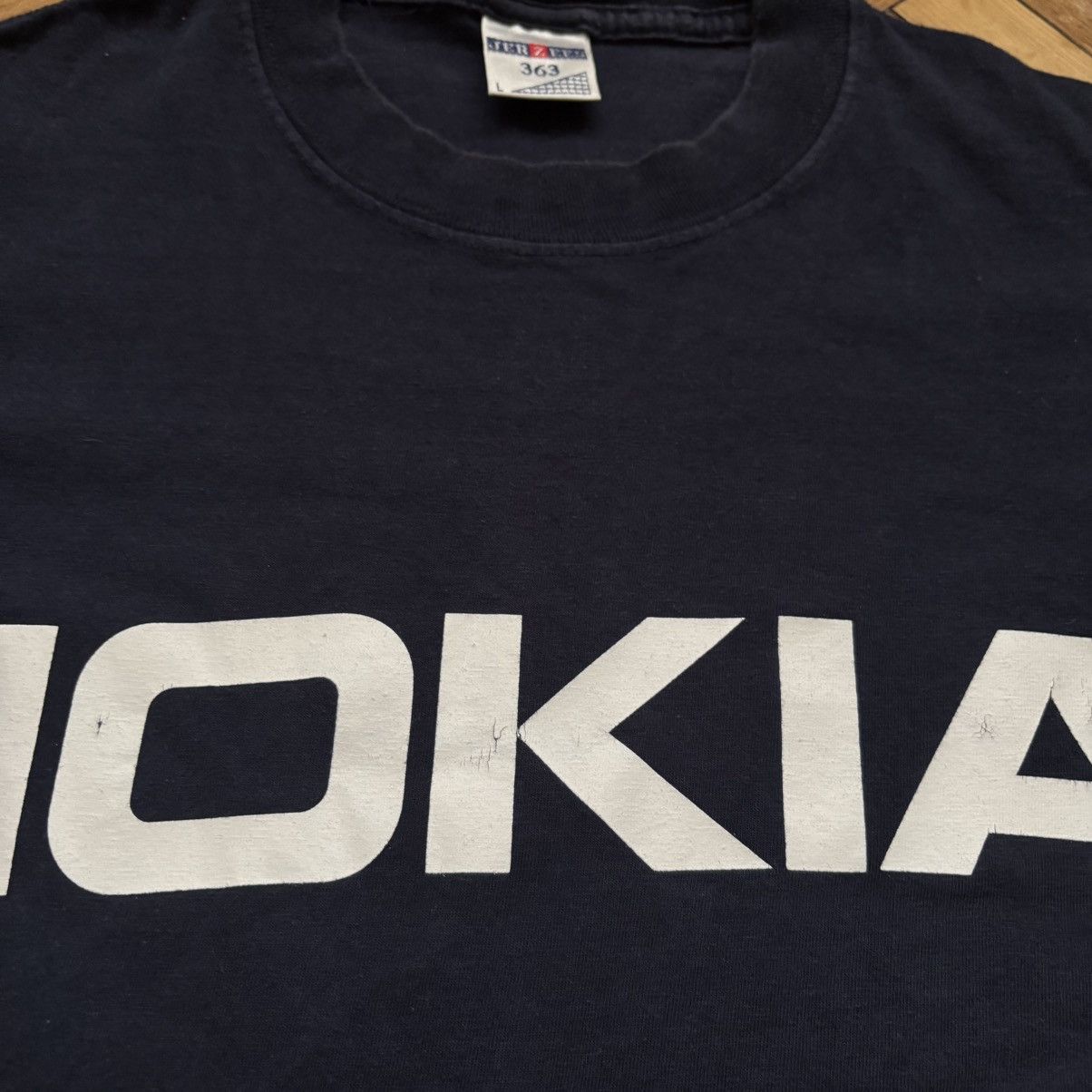 Jerzees × Vintage Vintage 90’s Nokia Promo T-Shirt Jerzees Tag Crazy Boxy Fit Size US L / EU 52-54 / 3 - 4 Thumbnail