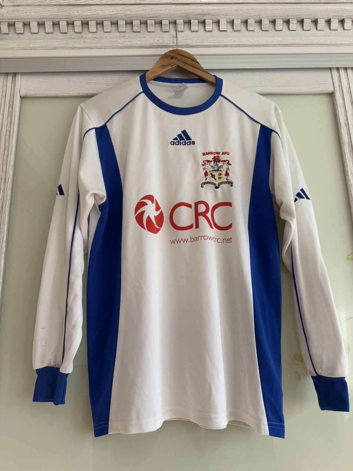 Adidas × Vintage Vintage Barrow AFC 2003-2004 Home Soccer Long Sleeve Jersey Size US S / EU 44-46 / 1 - 5 Thumbnail