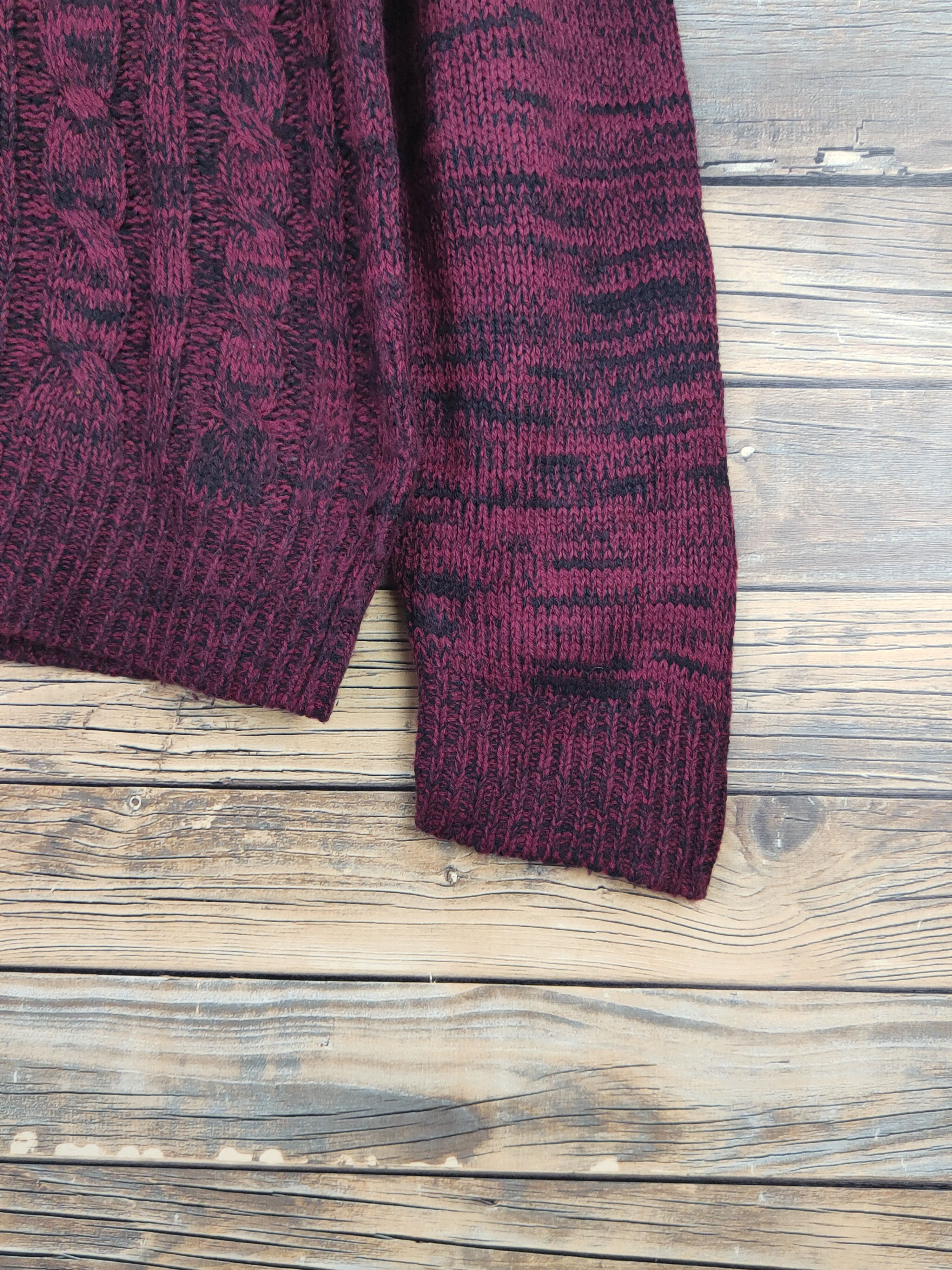Japanese Brand Jill Blaze Maroon Knitwear Sweatshirts #W1093 Size US L / EU 52-54 / 3 - 6 Thumbnail
