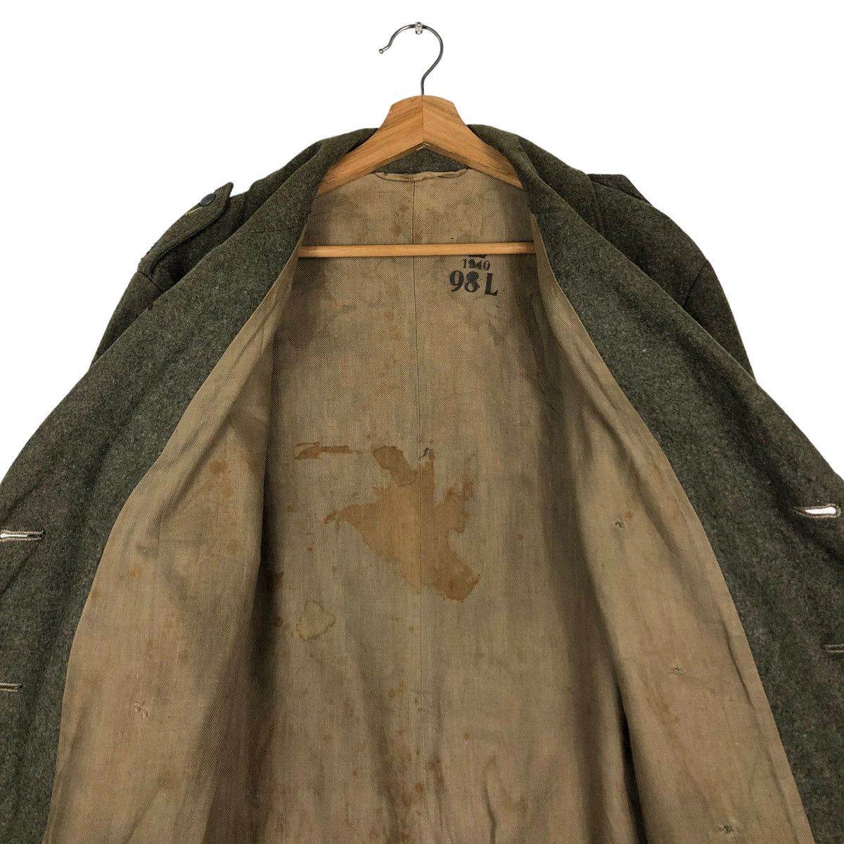 Vintage 🔥TRUE VINTAGE 1940 HEAVY LONG COATS JACKET WORLD WAR II Size US M / EU 48-50 / 2 - 15 Thumbnail