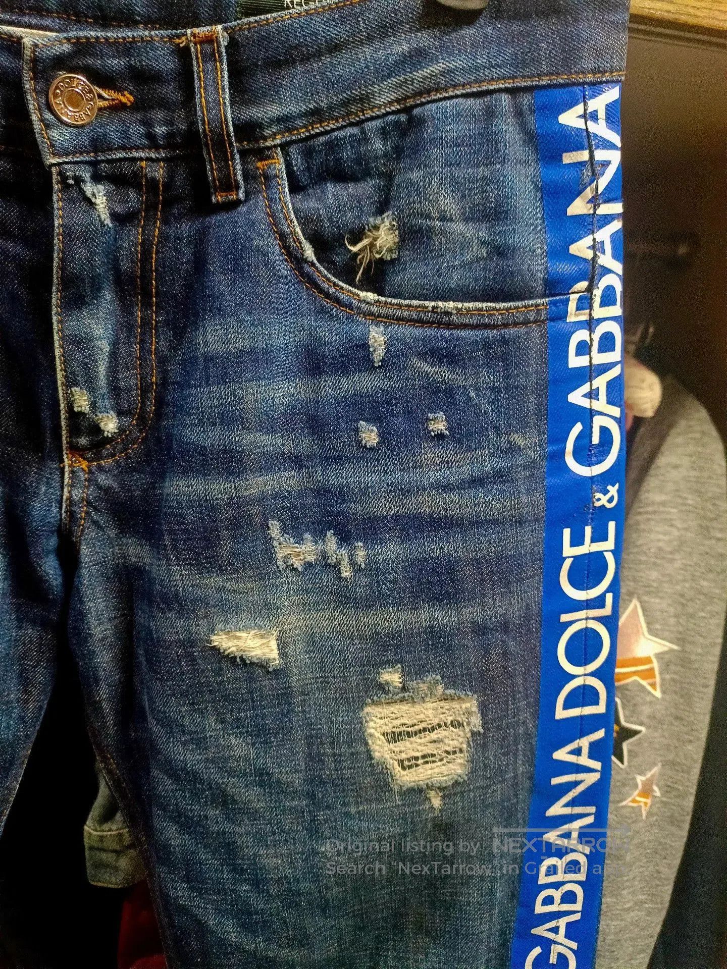 Dolce & Gabbana Dolce & Gabbana 44 DG Slogan Jeans. Size US 28 / EU 44 - 5 Thumbnail