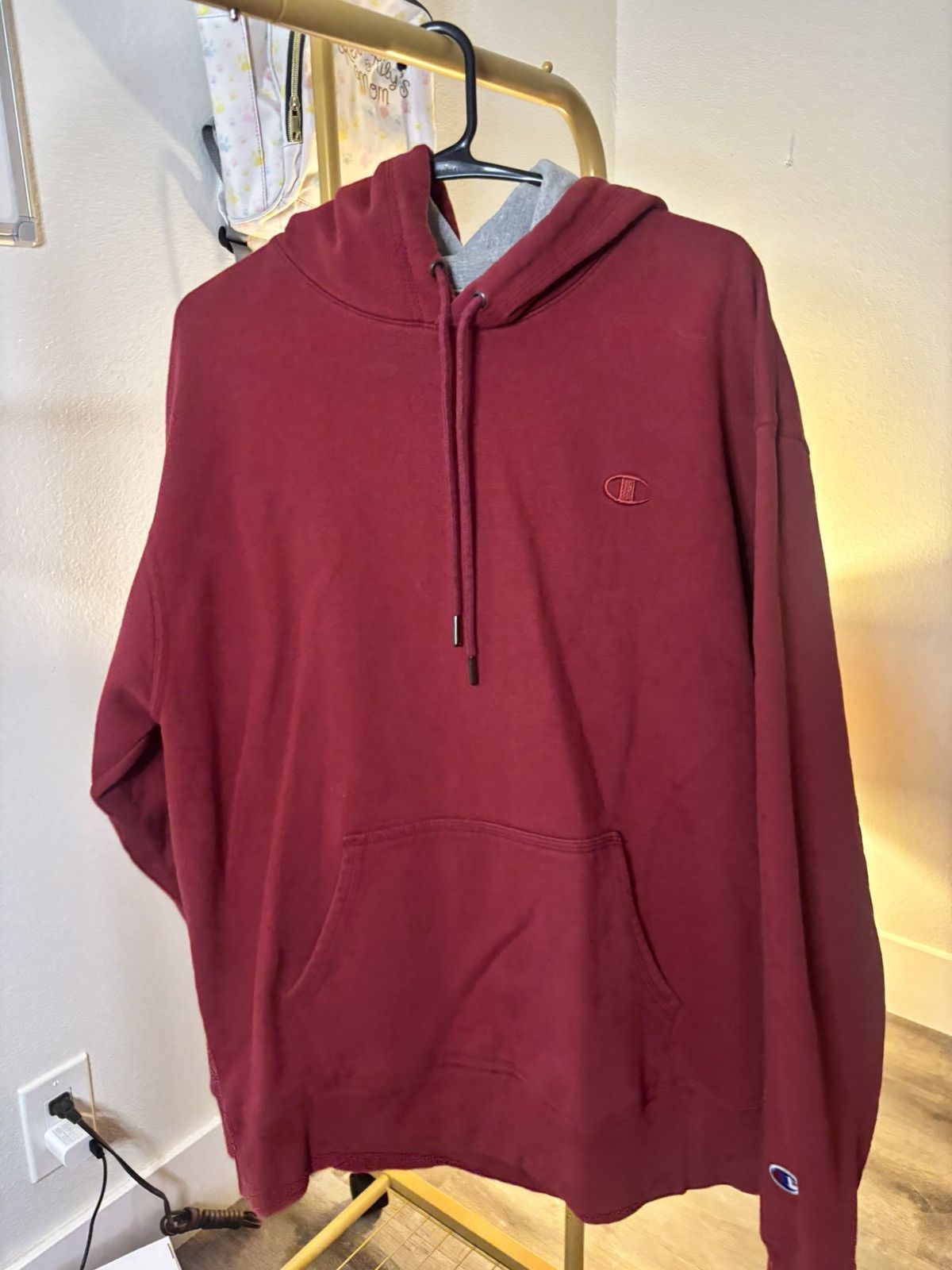 Champion Champion Men’s Burgundy Hoodie Size US L / EU 52-54 / 3 - 1 Thumbnail