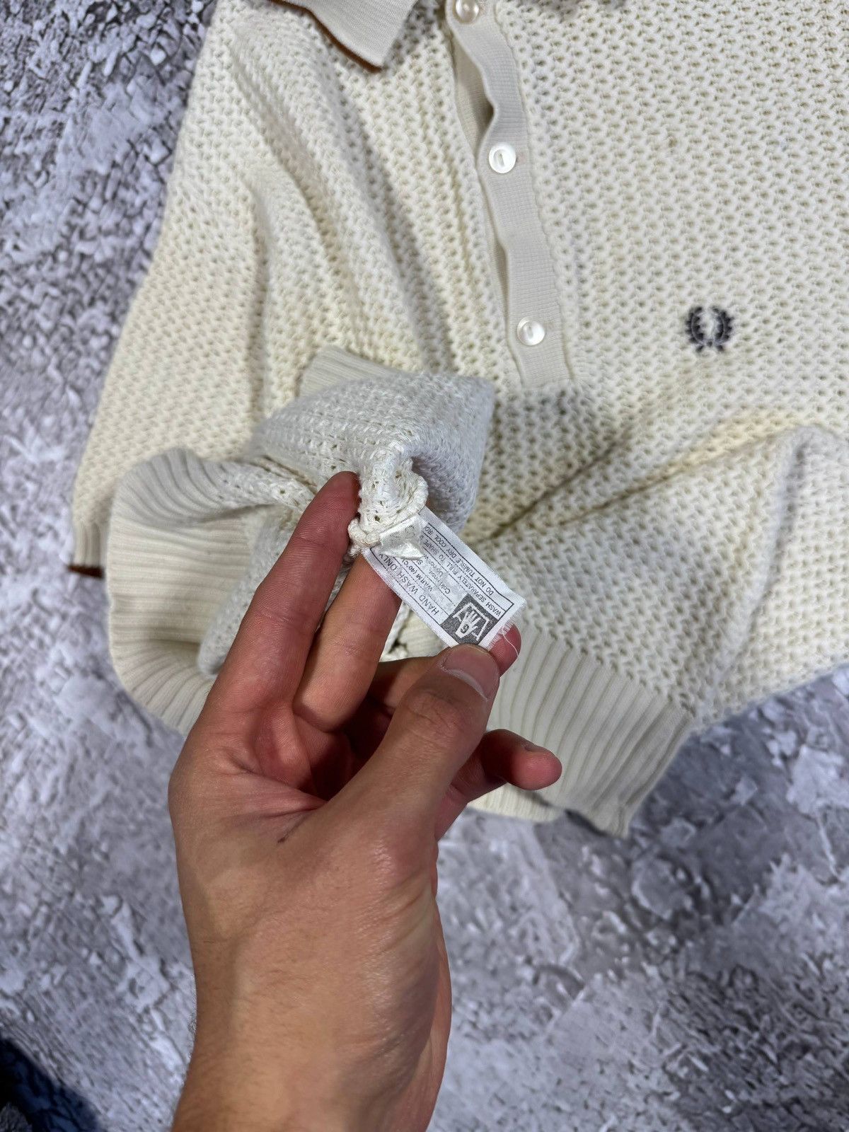 Fred Perry Vintage knitted Polo Fred Perry 90’s Size S-M Size US M / EU 48-50 / 2 - 4 Thumbnail
