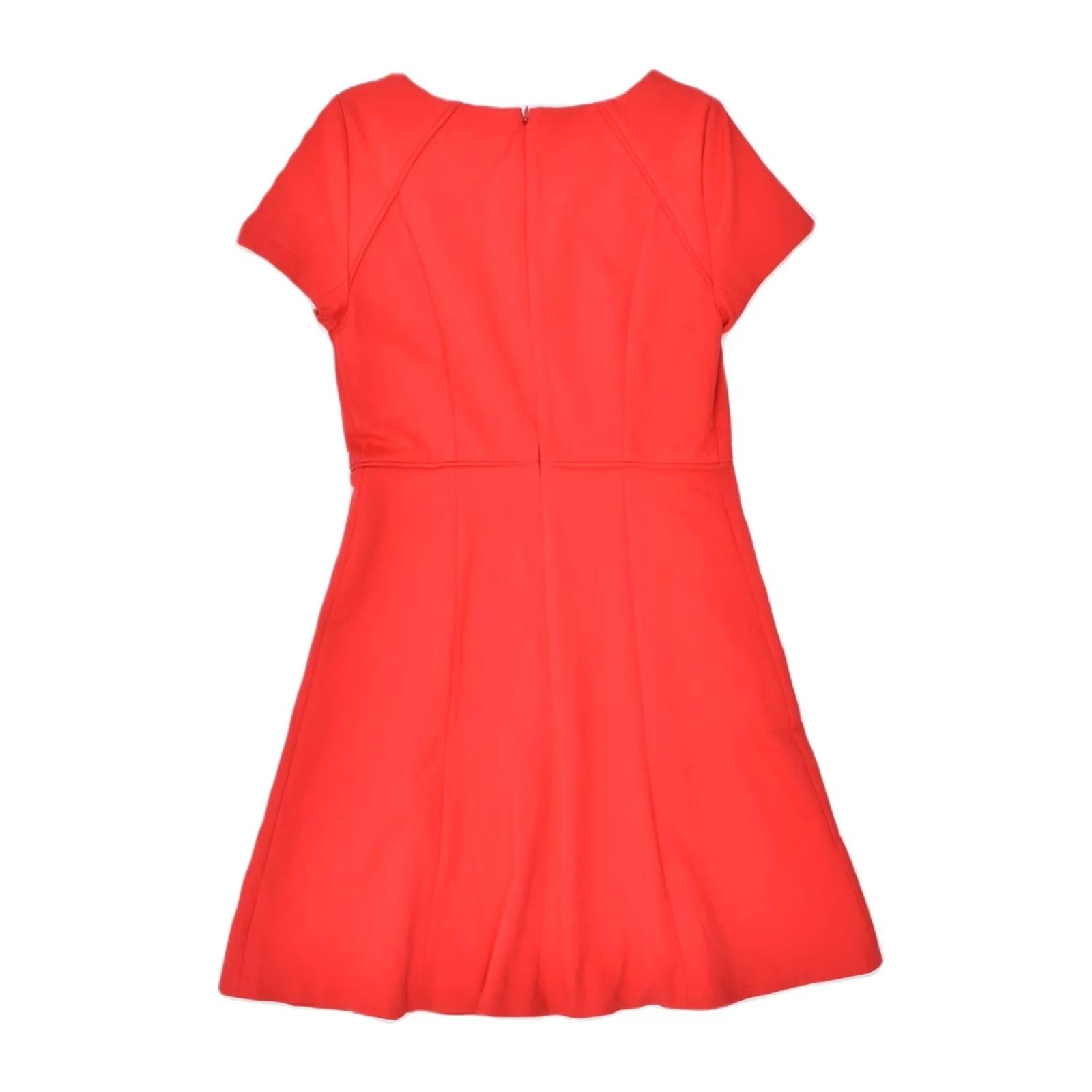 J.Crew J. CREW Womens A-Line Dress Medium Red Polyester US 6 Size M / US 6-8 / IT 42-44 - 2 Thumbnail