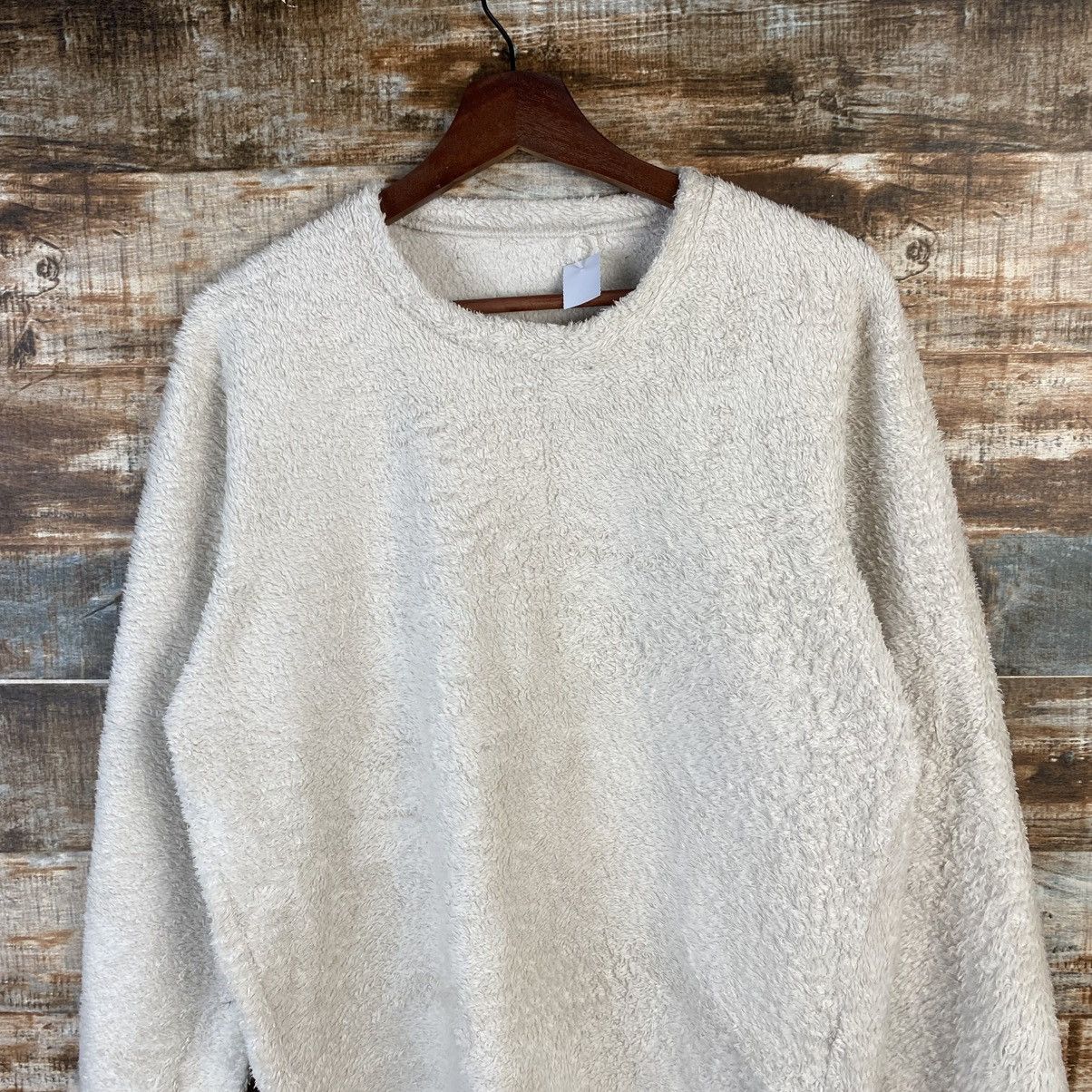 Vintage DL Uniqlo White fleece fur Knitwear #C1177 Size M / US 6-8 / IT 42-44 - 2 Thumbnail