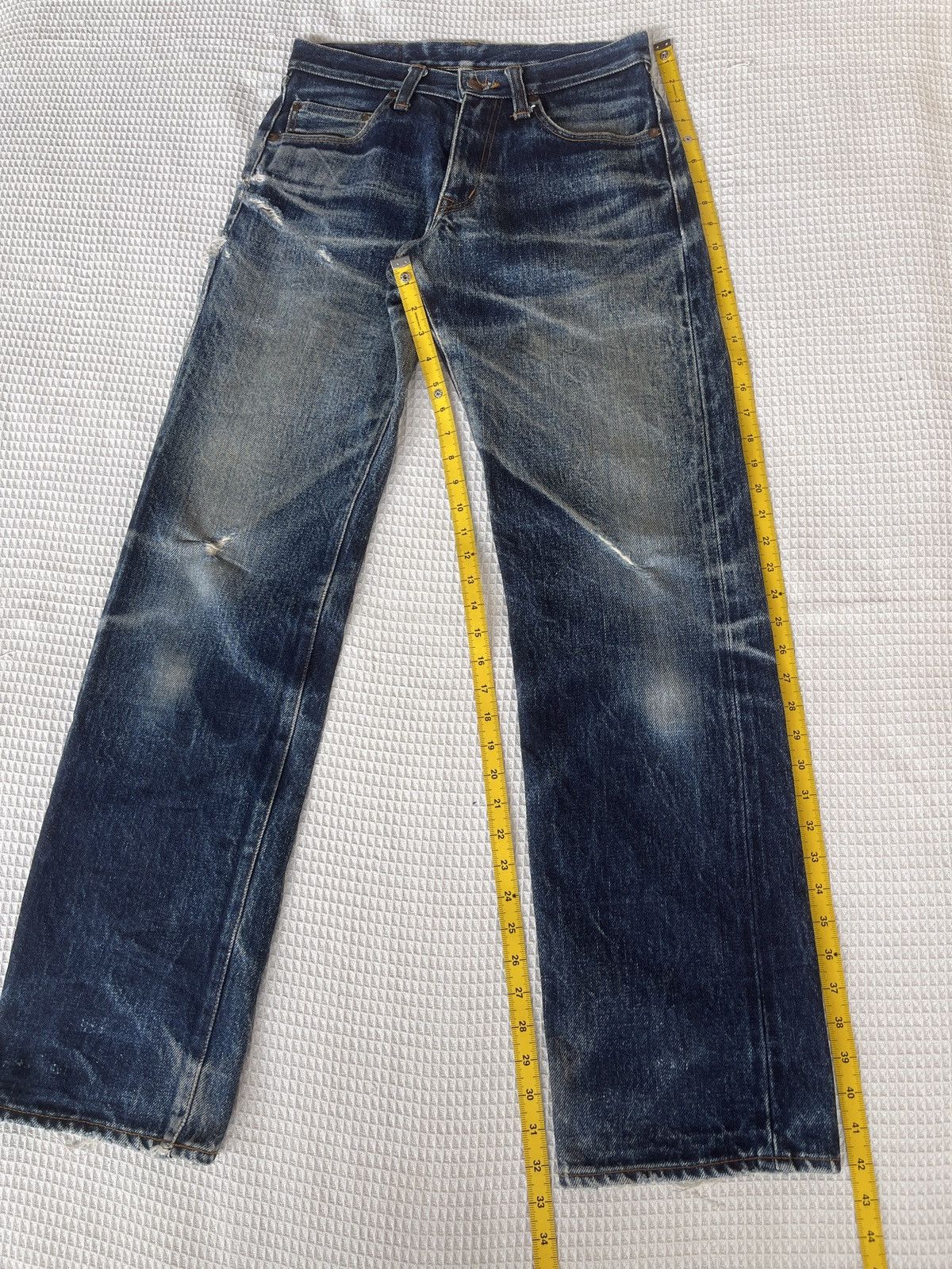 KOJIMA GENES Rare🔥Kojima Genes 21oz Distressed Denim Jeans Size US 30 / EU 46 - 15 Thumbnail