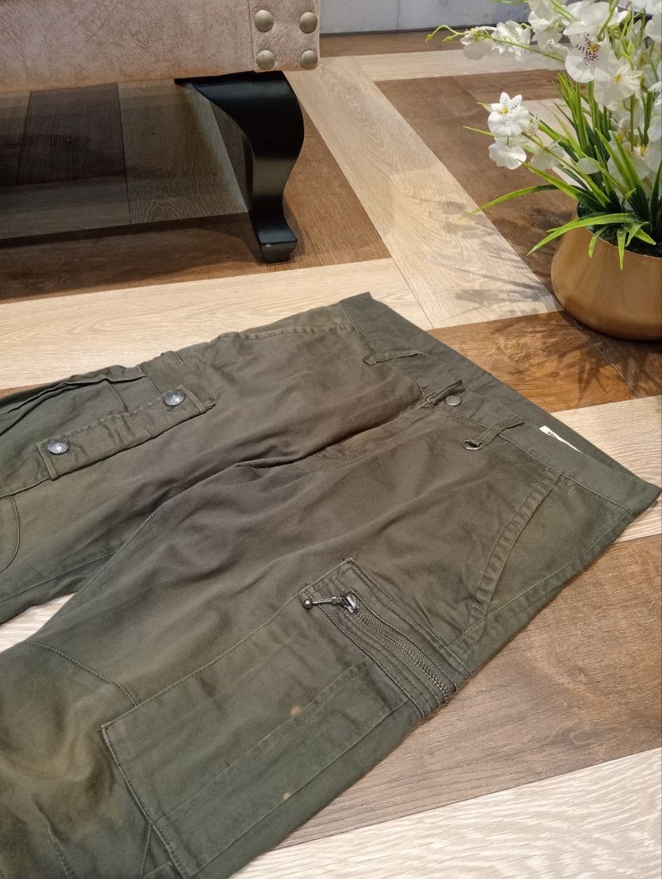 semanticdesign SEMANTIC DESIGN FADED GREEN BANDAGE PANTS Size US 31 - 5 Thumbnail