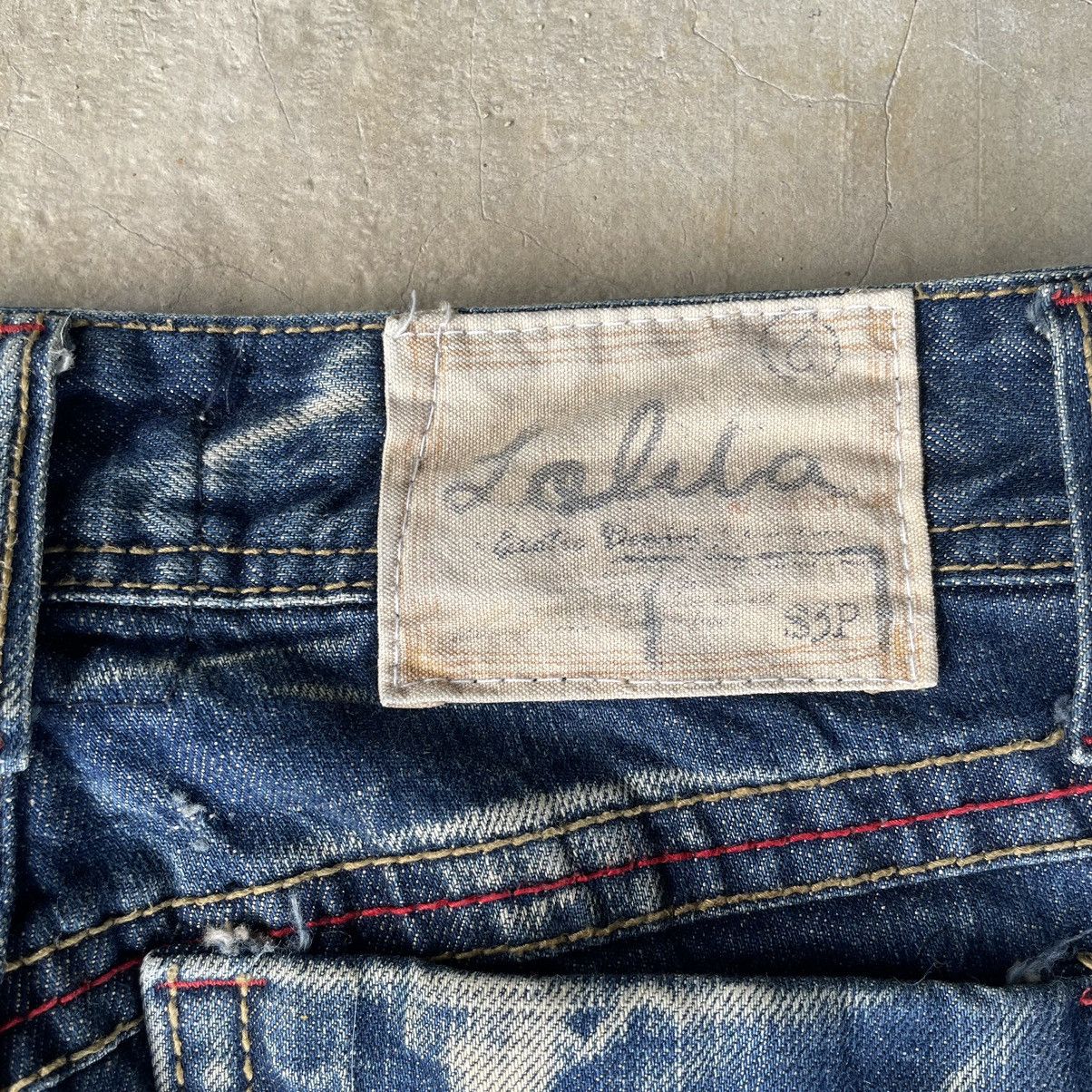 Hysteric Glamour 🇯🇵 LOLITA Flare Bootcut Mudwash Distressed Exotic Denim Jeans Size 29" - 21 Thumbnail