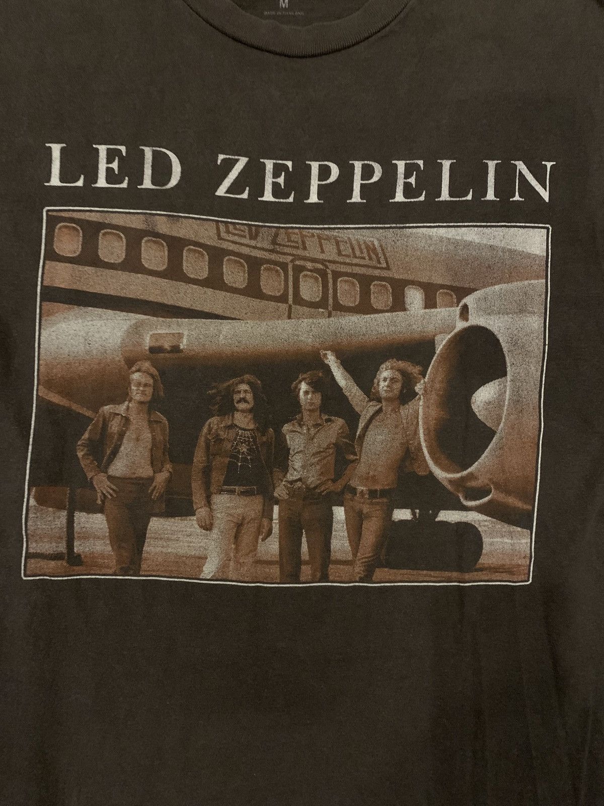 Vintage Led Zeppelin Plane Photo Tee Size US L / EU 52-54 / 3 - 2 Thumbnail
