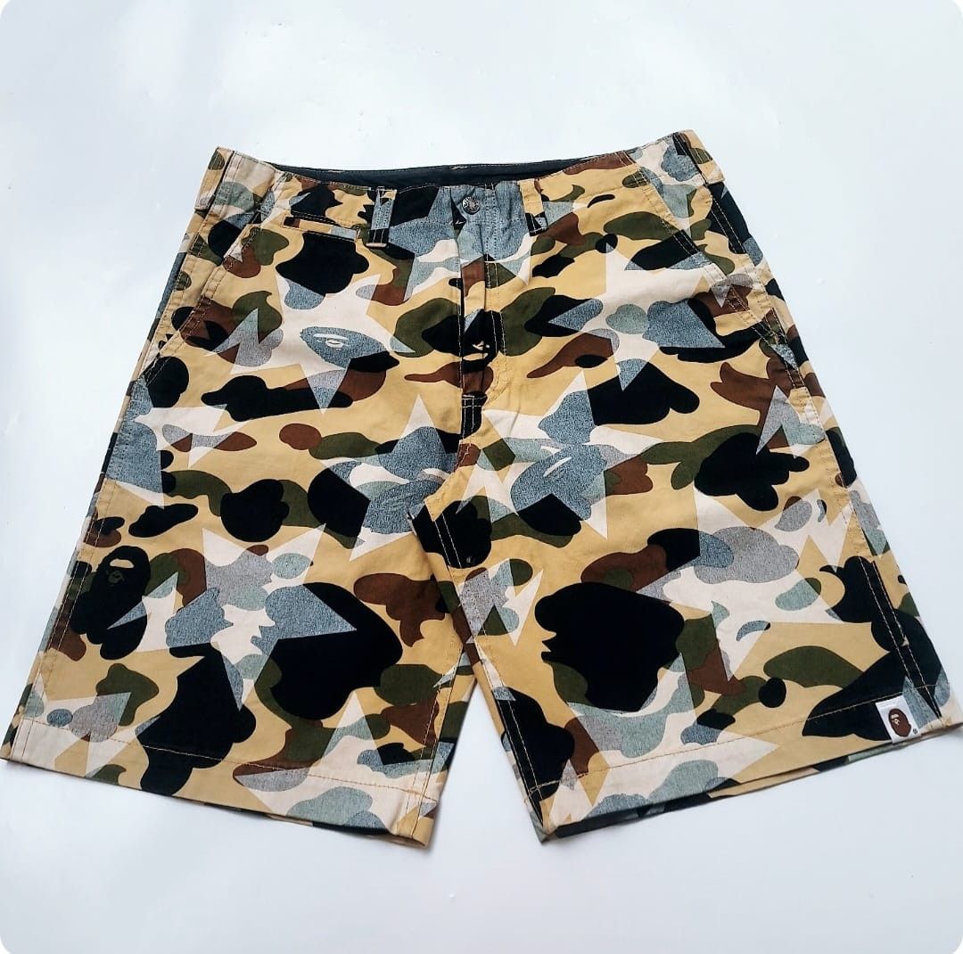 Bape BAPE 1st Camo Camo Yellow Short Pants Size US 31 - 5 Thumbnail
