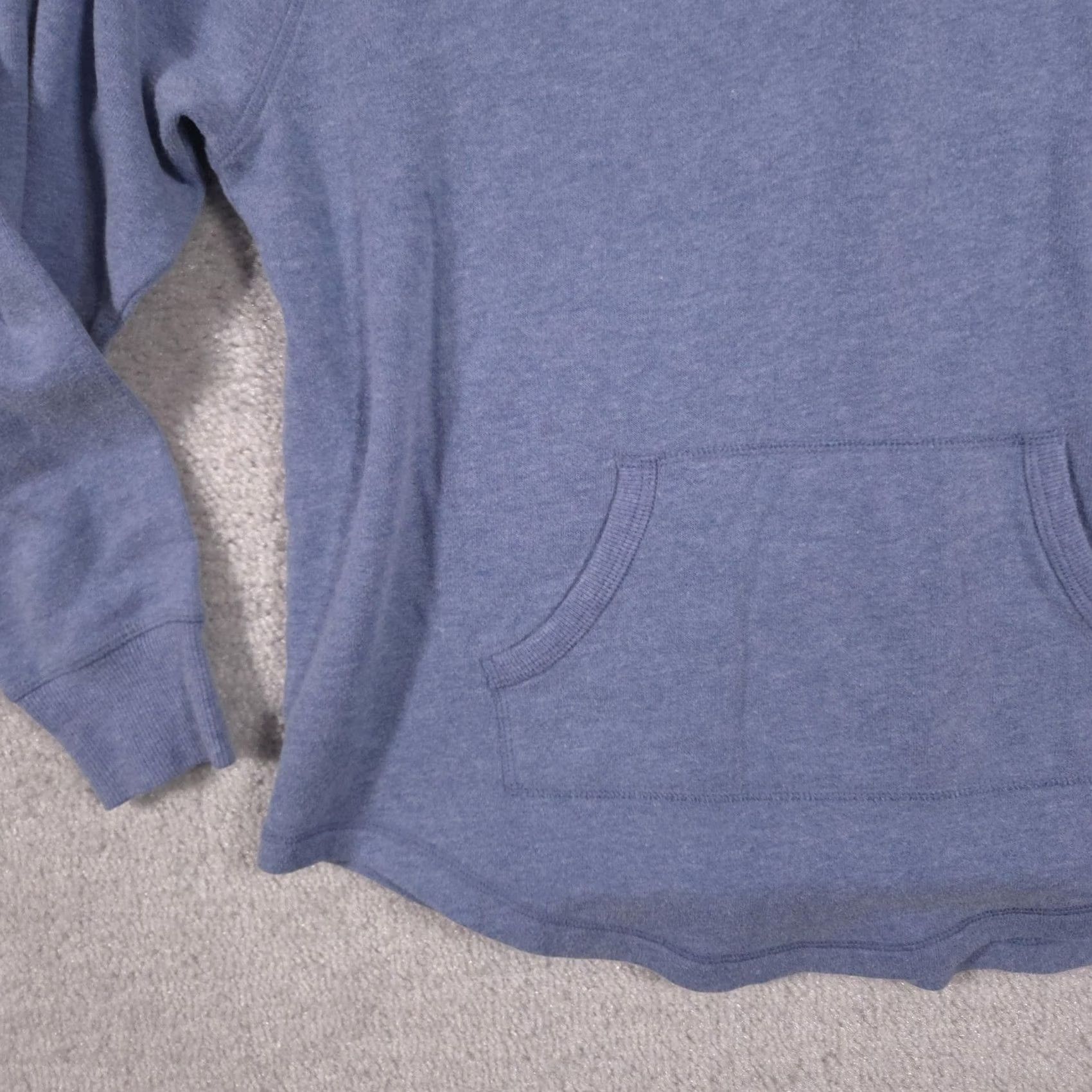 Victoria's Secret Victoria's Secret Sweatshirt Womens XS Blue Lace Up Neck Kangaroo Pocket Fleece Size XS / US 0-2 / IT 36-38 - 3 Thumbnail