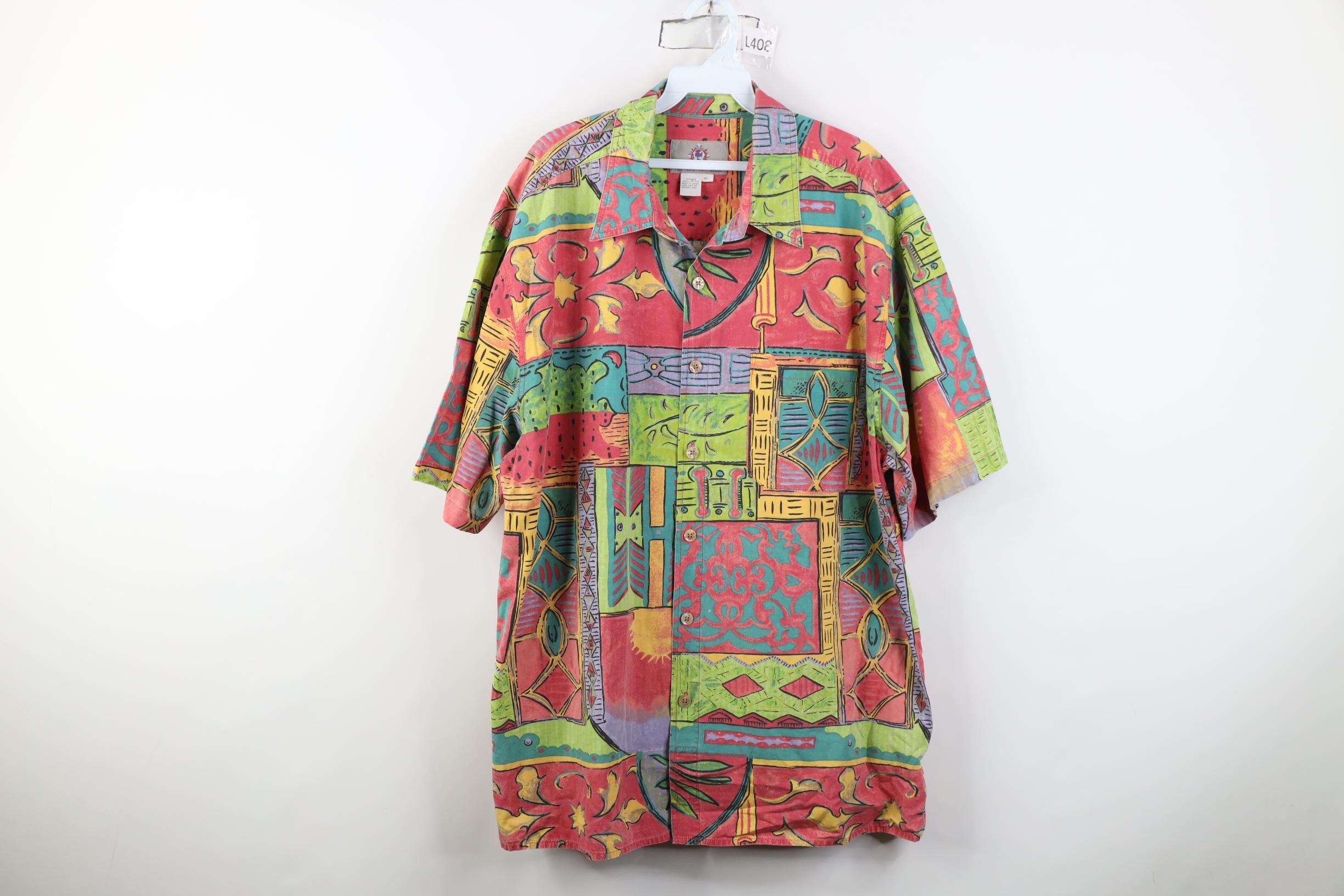 Vintage Vintage 90s The Territory Ahead Art Collared Button Shirt Size US XL / EU 56 / 4 - 1 Thumbnail