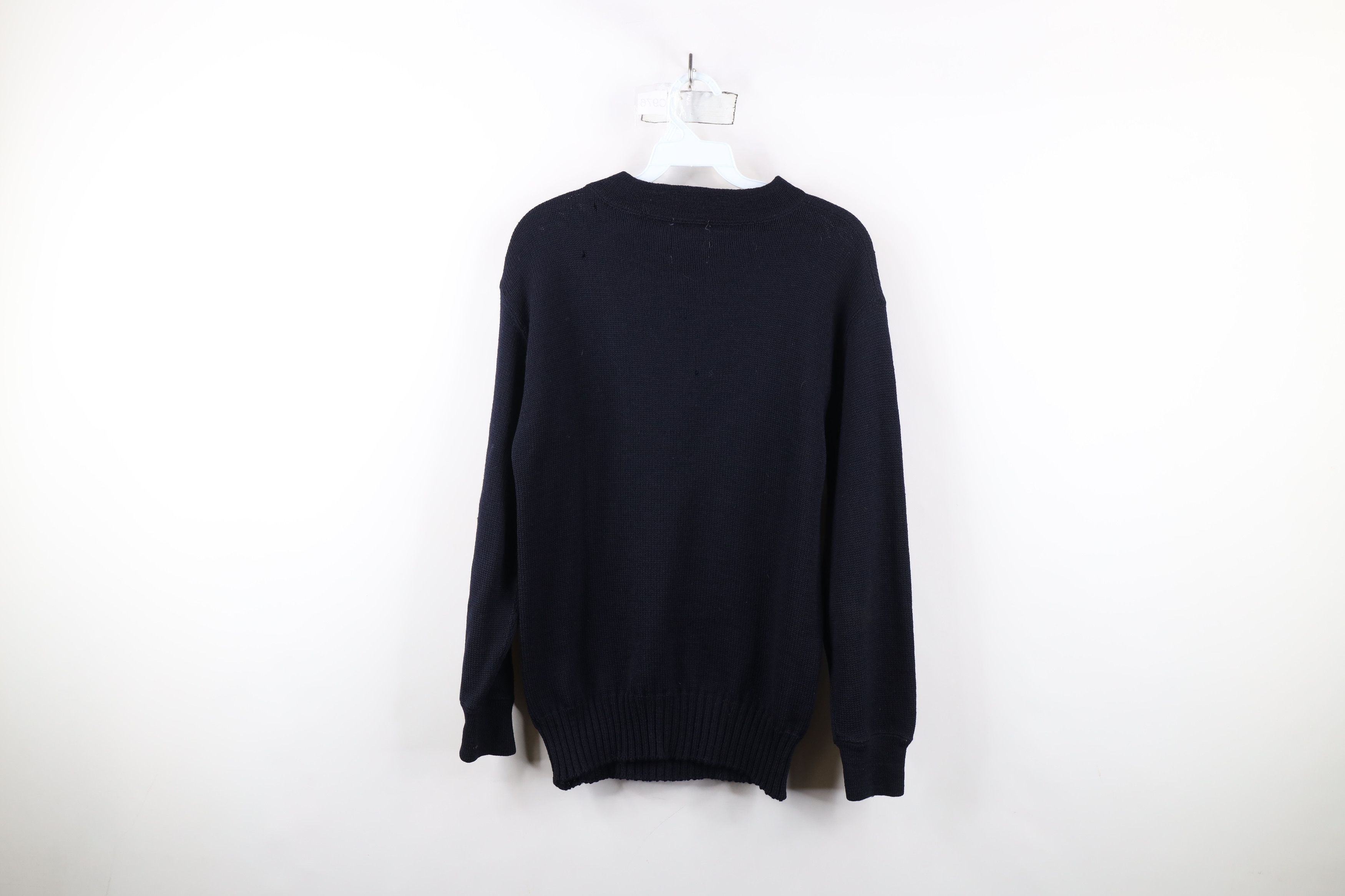Vintage Vintage 40s Military World War II Wool Naval Sweater USA Size US S / EU 44-46 / 1 - 13 Thumbnail