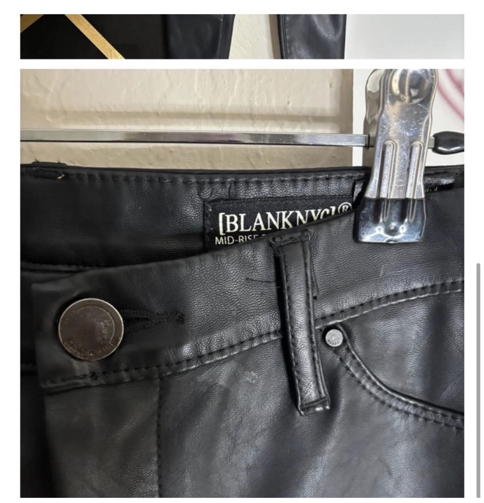 BLANKNYC (BLANKNYC) Black Leather Pants Size 28" / US 6 / IT 42 - 3 Thumbnail