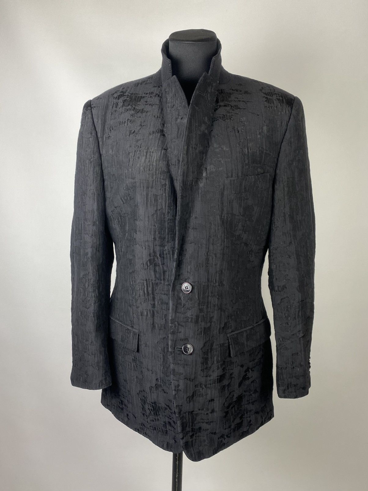 Versace Versace Collection Black Jacquard Sport Coat jacket blazer Size US L / EU 52-54 / 3 - 4 Thumbnail