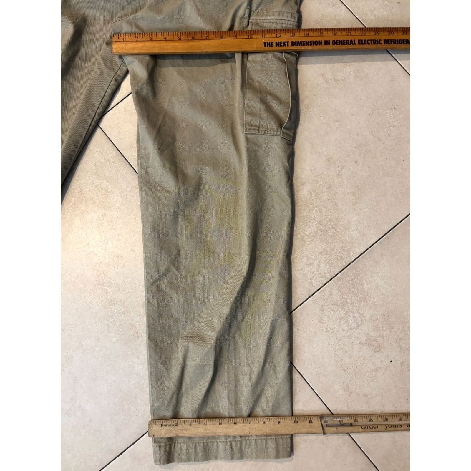 Nike Nike ACG Pants Mens Beige 36x32 Rip Stop Nylon Cotton Pockets Cargo Hiking Climbing Regular Straight Ragged? Size US 36 / EU 52 - 8 Thumbnail
