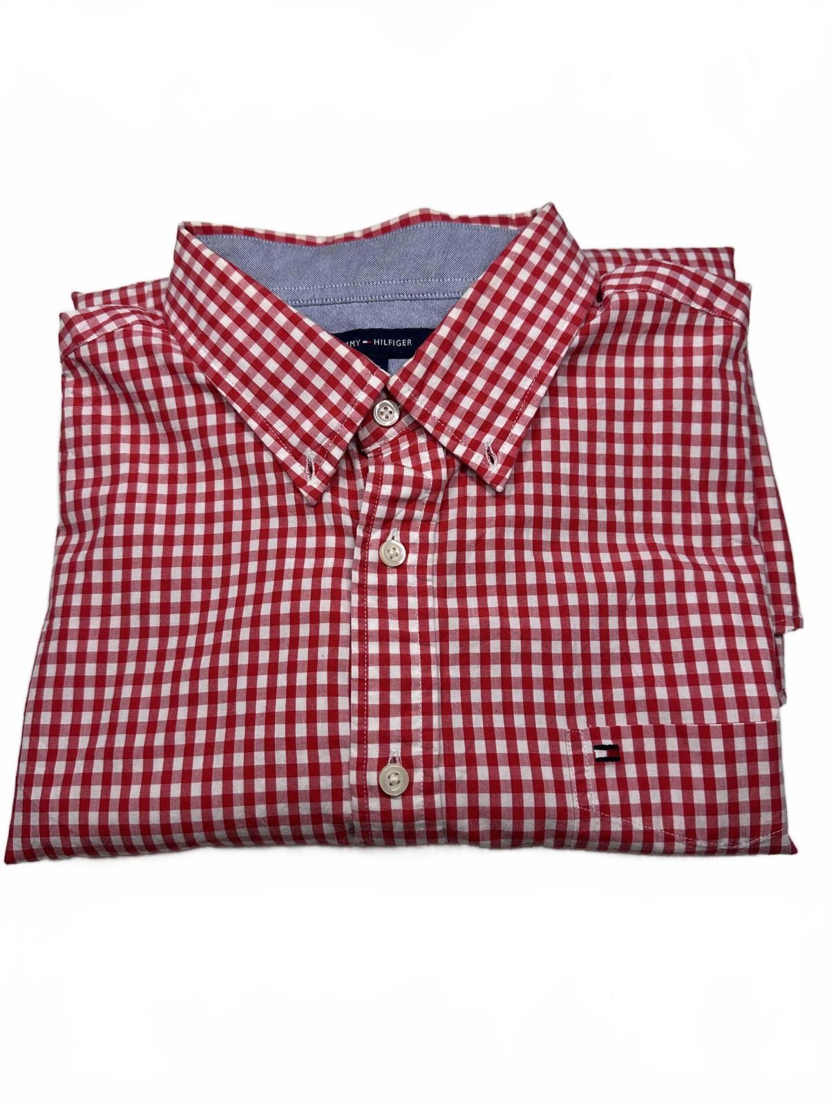 Tommy Hilfiger Tommy Hilfiger Classic Fit Red Check Shirt Size US XL / EU 56 / 4 - 6 Thumbnail