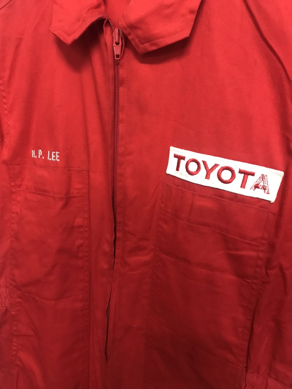 Japanese Brand × Sports Specialties × Vintage Vintage 90's Toyota Coverall Overall Japanese Racing Size US M / EU 48-50 / 2 - 7 Thumbnail