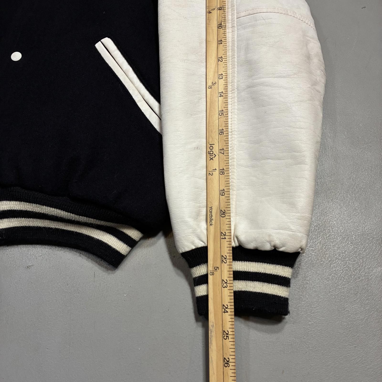 The Game VTG 90s Game Sportswear Varsity Jacket XL Black & White Size US XL / EU 56 / 4 - 7 Thumbnail