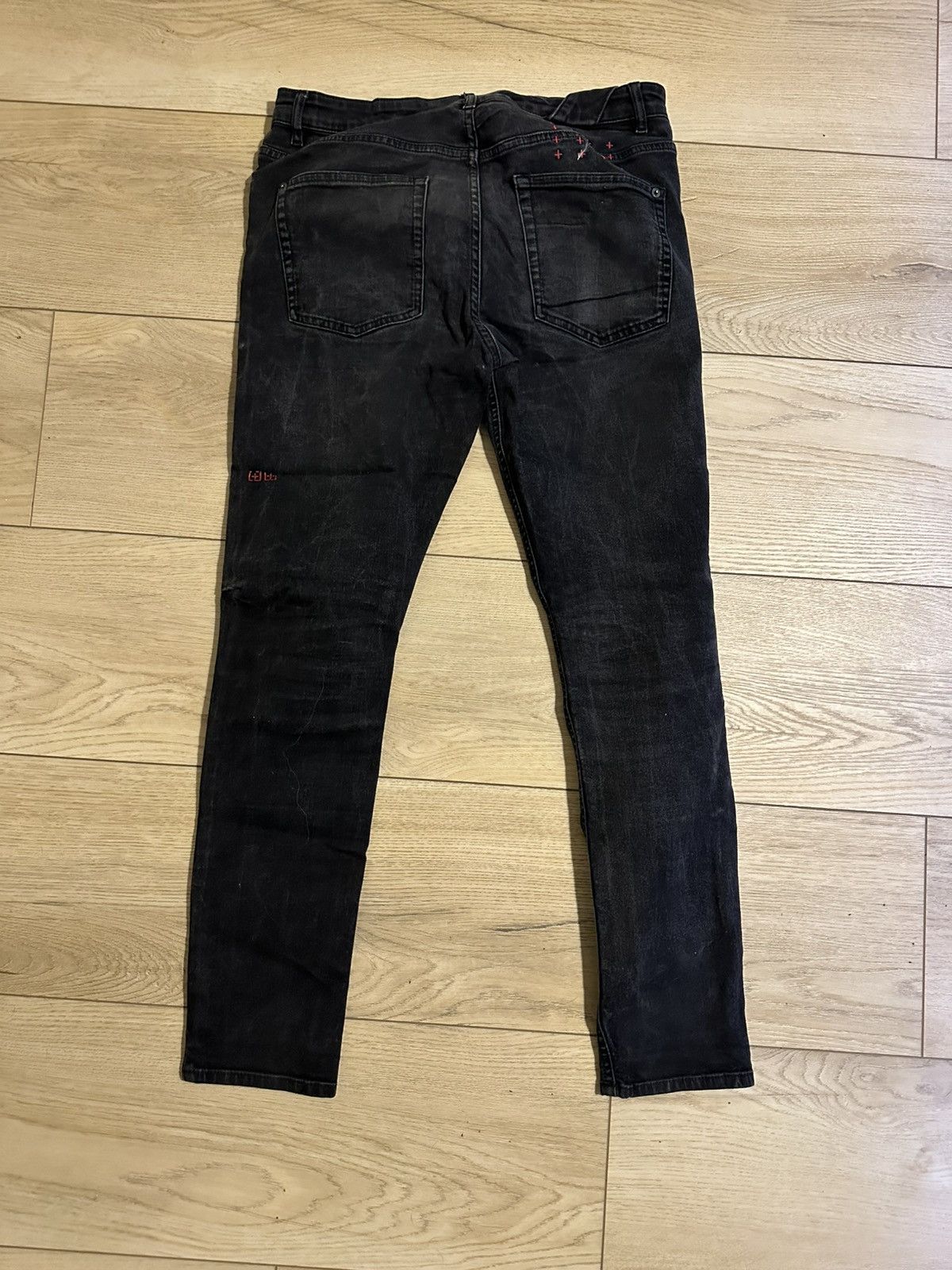 Ksubi Vintage Black Chitch Slim 34” Size US 34 / EU 50 - 2 Thumbnail