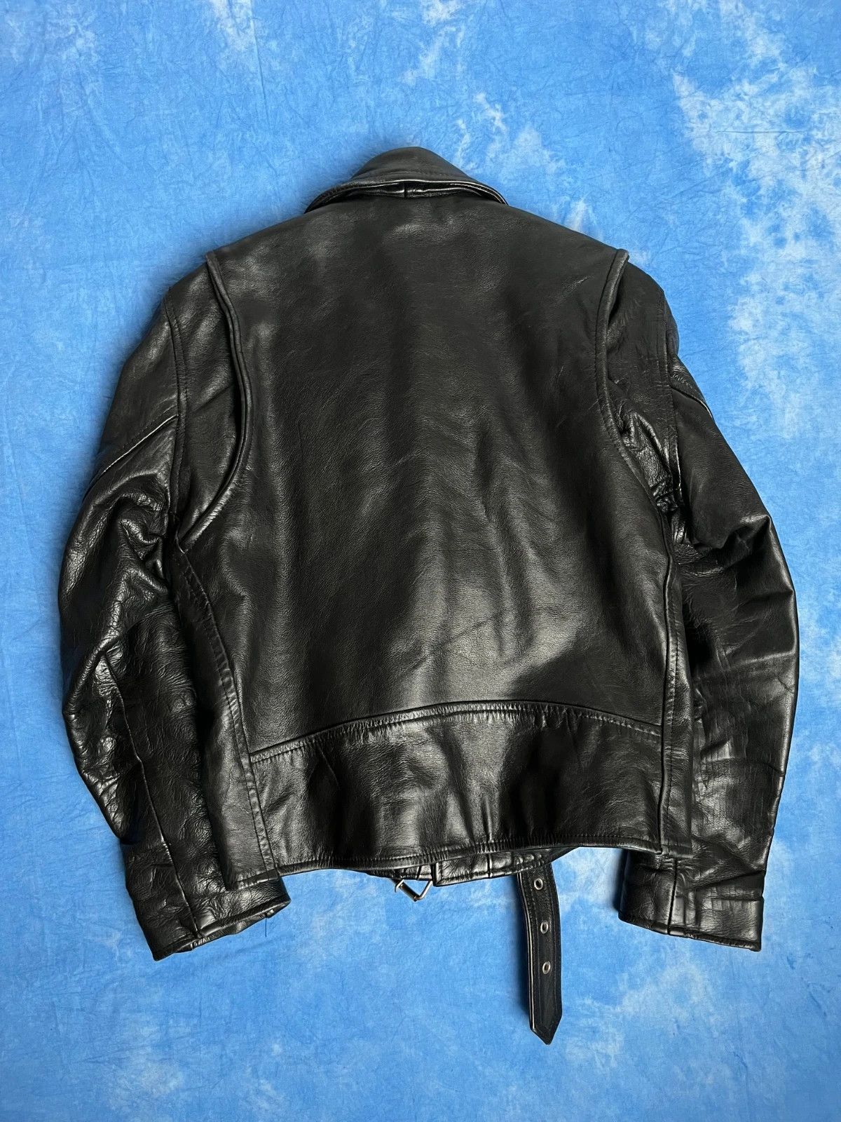 Vintage Vintage 90s Avant Garde Real Leather Ramones Jacket Size US S / EU 44-46 / 1 - 2 Thumbnail