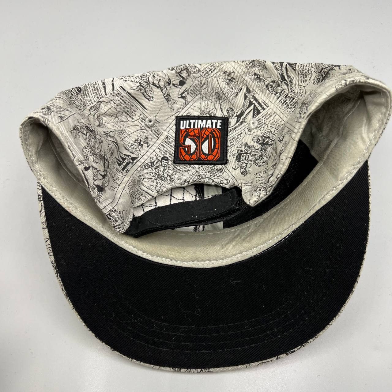 Marvel Comics Marvel Spiderman Hat Comic Strip Print Strap back Cap Men Size ONE SIZE - 4 Thumbnail
