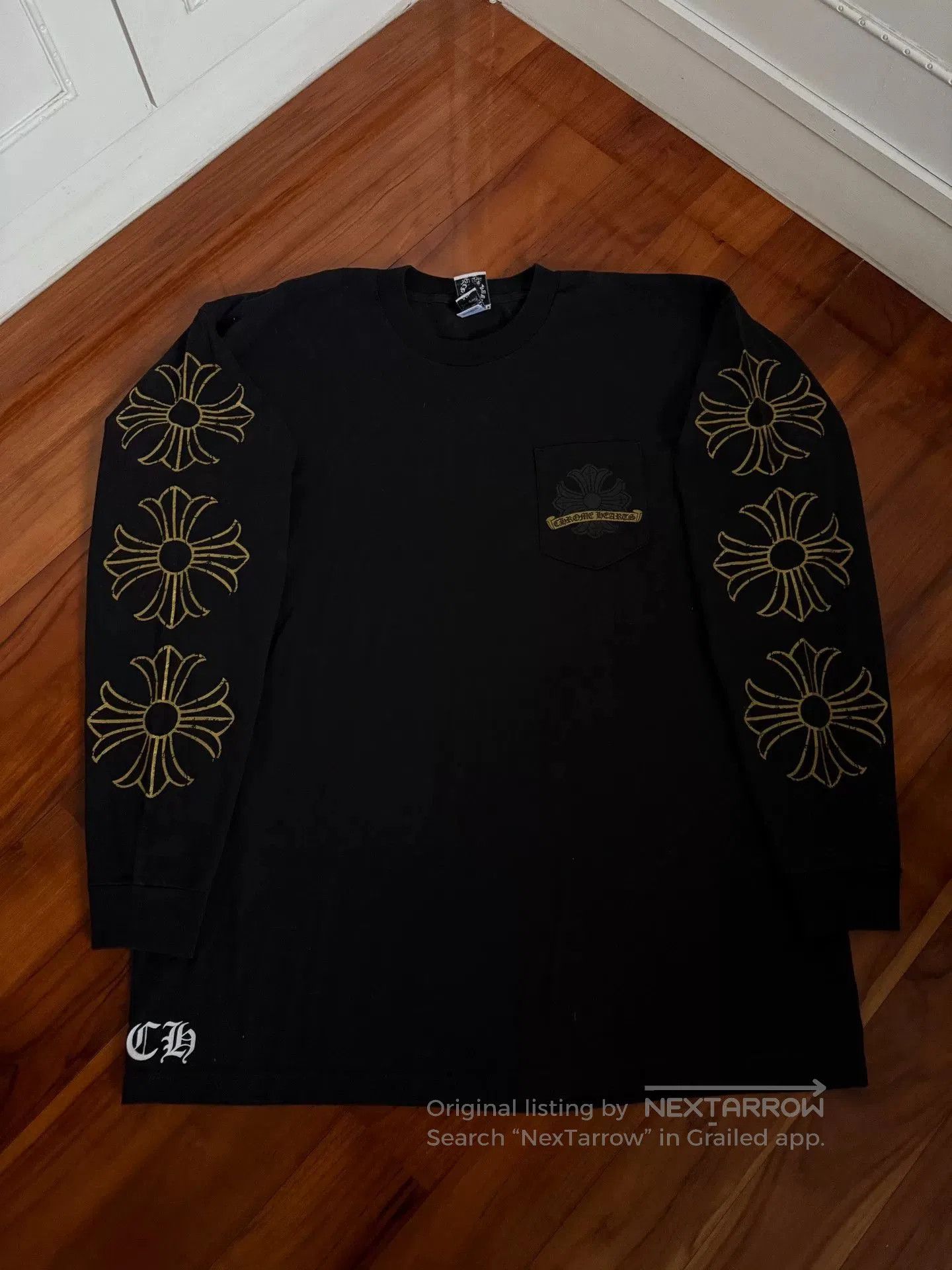 Chrome Hearts Chrome Hearts 90s Gold Horseshoe Longsleeve. Size US XXL / EU 58 / 5 - 2 Thumbnail