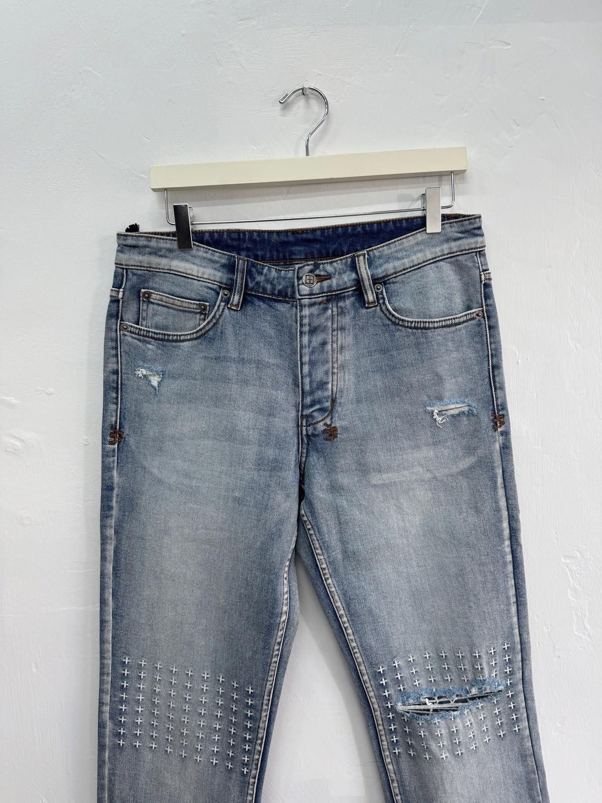 Ksubi new Ksubi mens denim jeans hazlow enjoy trashed blue 32 Size US 32 / EU 48 - 2 Thumbnail