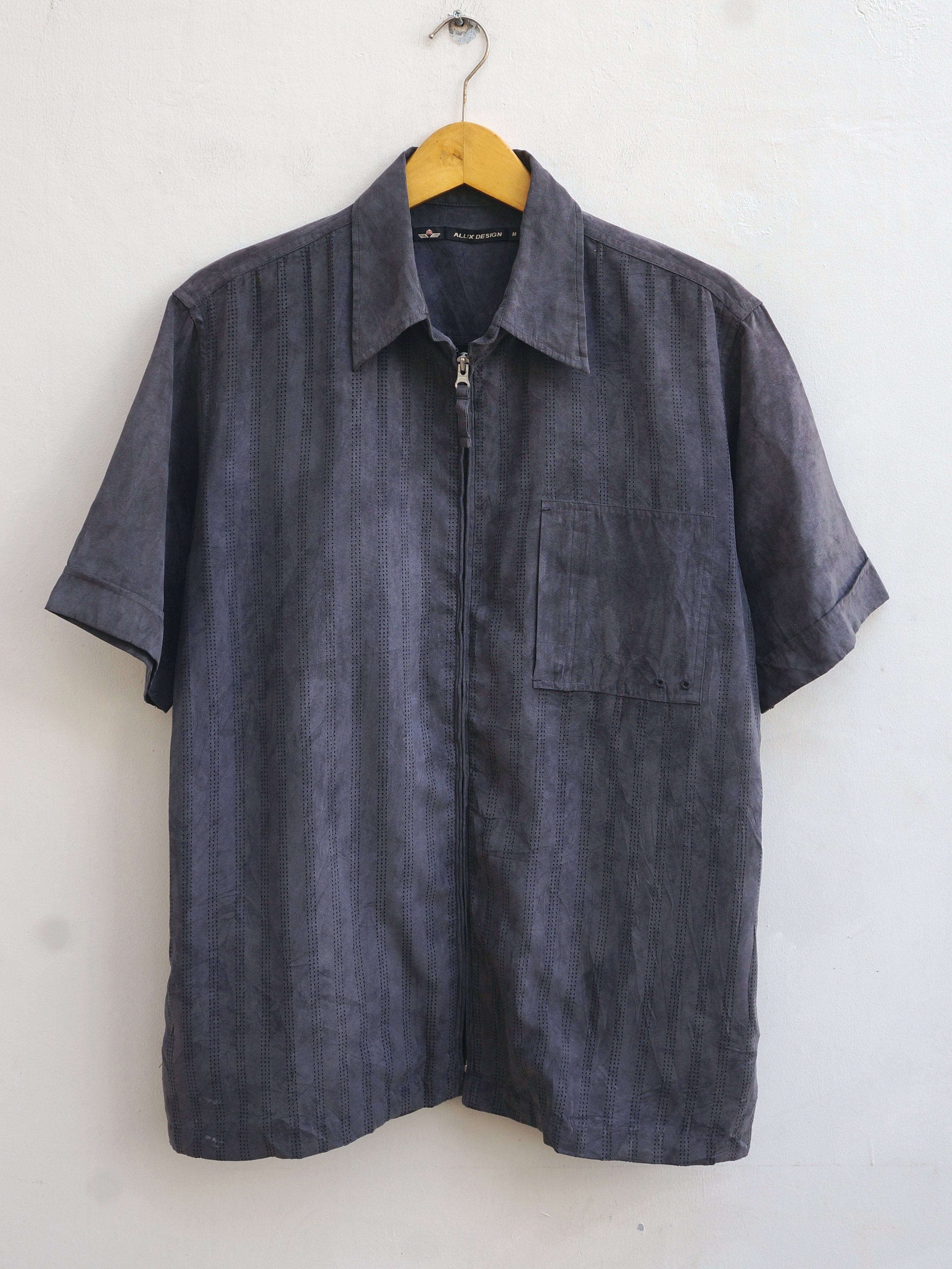 Japanese Brand Allix Design Zippered Shirt Size US M / EU 48-50 / 2 - 1 Thumbnail