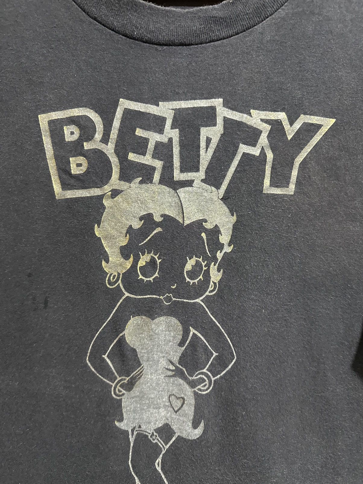 Cartoon Network × Vintage Vintage 90d Betty Boop Sun Faded Tee Size US L / EU 52-54 / 3 - 3 Thumbnail