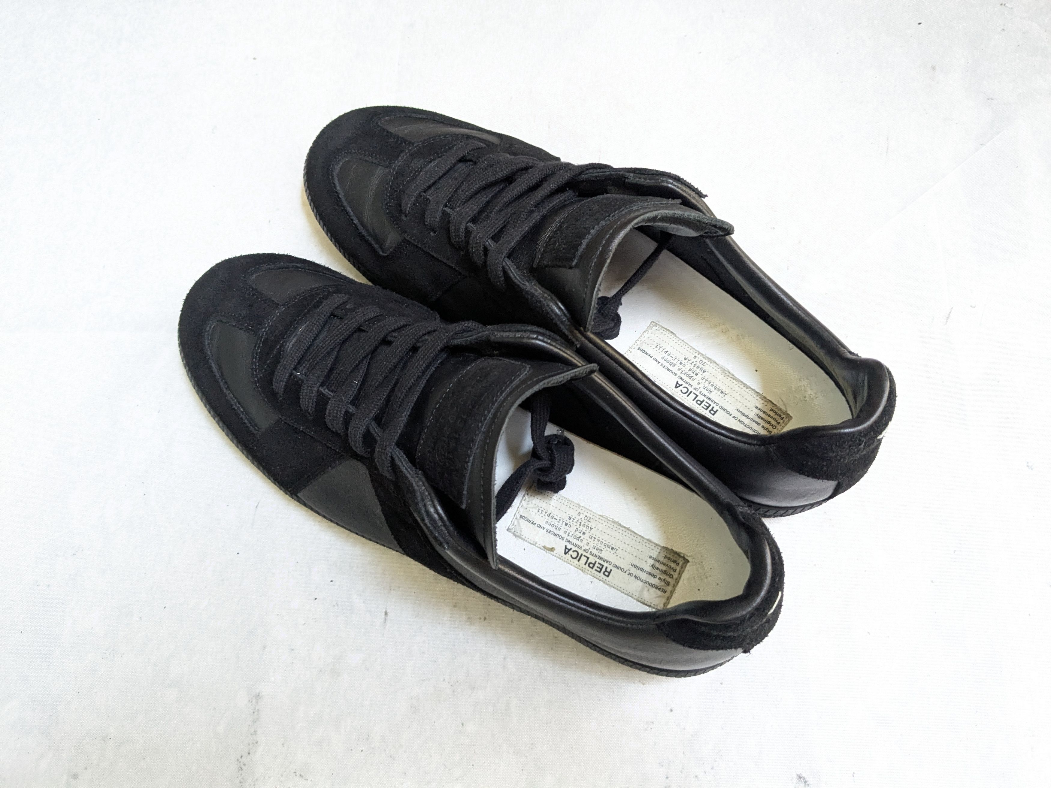 Maison Margiela Maison Margiela Replica GAT Black 11 44 Low Tops Size US 11 / EU 44 - 17 Thumbnail